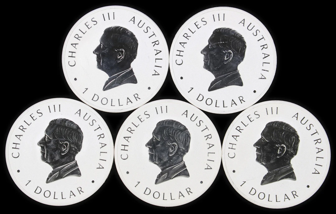 (5 oz, 155.52 g ASW). Australia. Lot of (5) 2026 1 oz Silver Wedge-Tailed