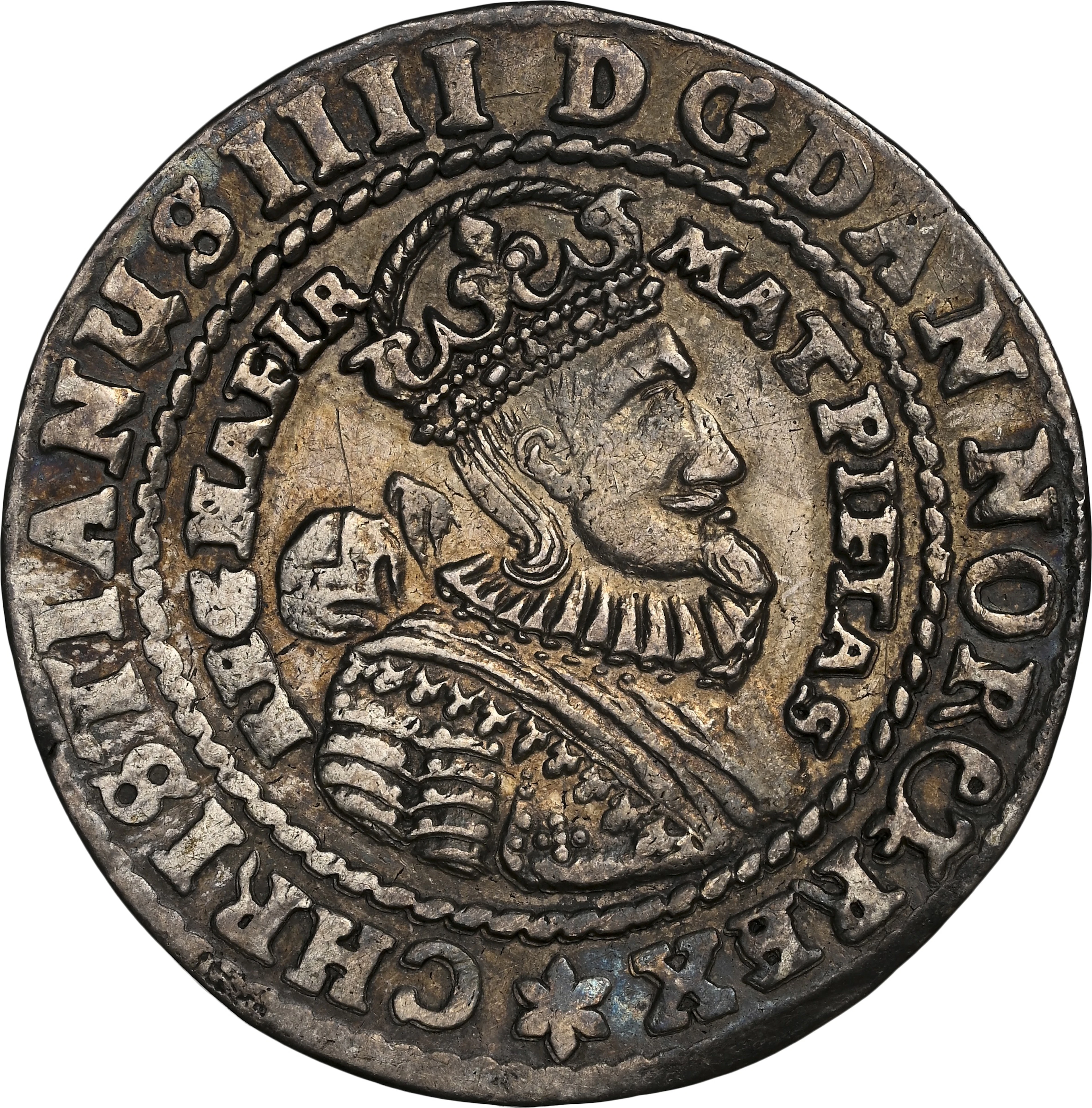NORWAY. 1/2 Speciedaler, 1643. Christiania Mint. Christian IV. NGC AU-55.