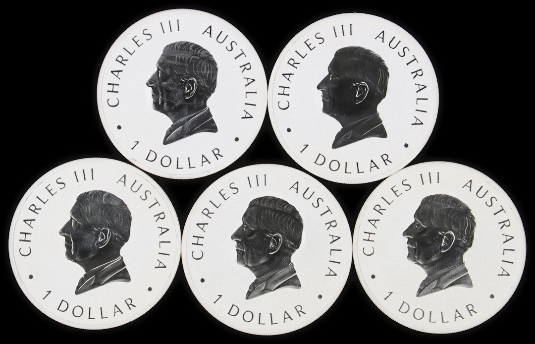 (5 oz, 155.52 g ASW). Australia. Lot of (5) 2026 1 oz Silver Wedge-Tailed