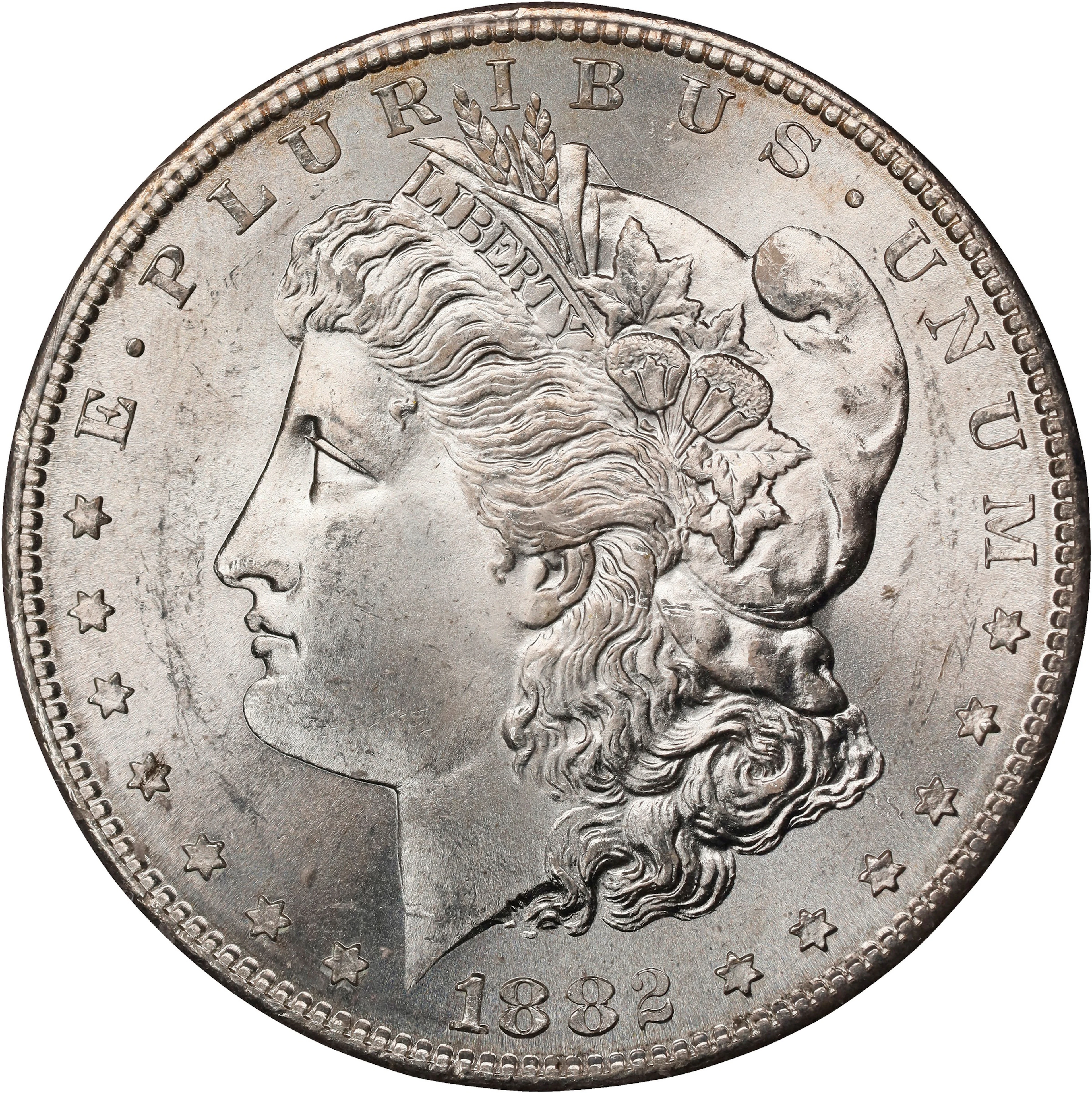 UNITED STATES OF AMERICA. "Morgan" Dollar, 1882-S. San Francisco Mint.