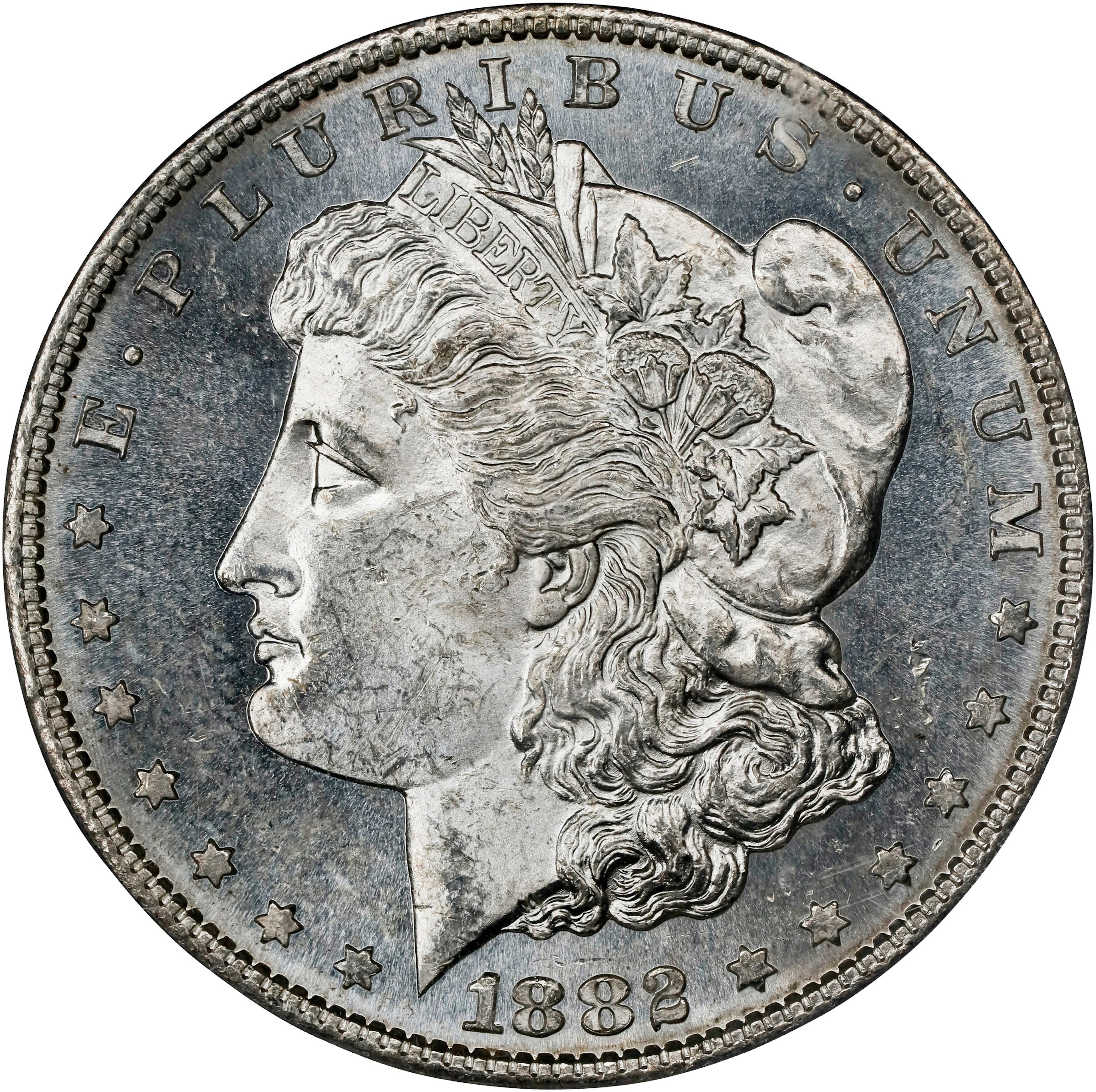 1882-S Morgan Silver Dollar. MS-63 (PCGS). OGH Generation 2.1.