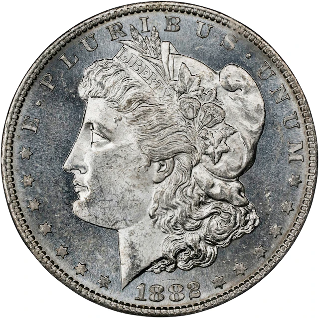 1882-S Morgan Silver Dollar. MS-63 (PCGS). OGH Generation 2.1.