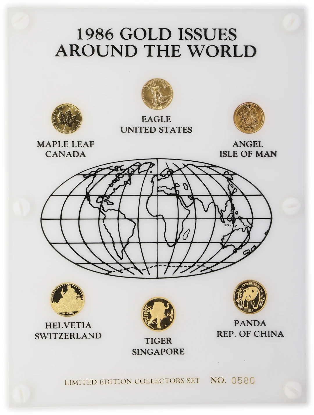 (0.6 oz, 18.66 g AGW). Mixed World. 1986 Gold Issues Around the World