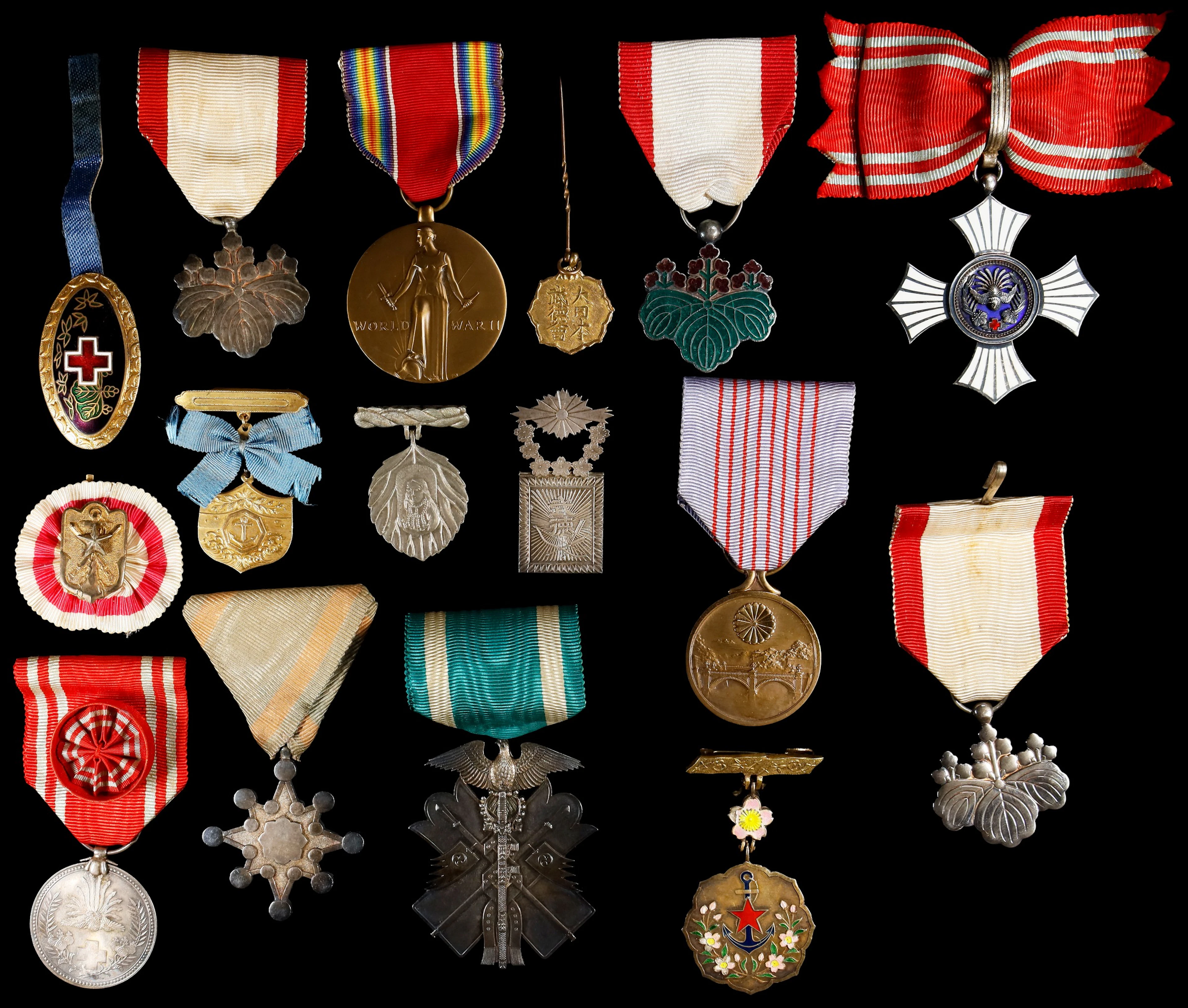 JAPAN. Group of Orders & Decorations (16 Pieces), ND (ca. late 19th