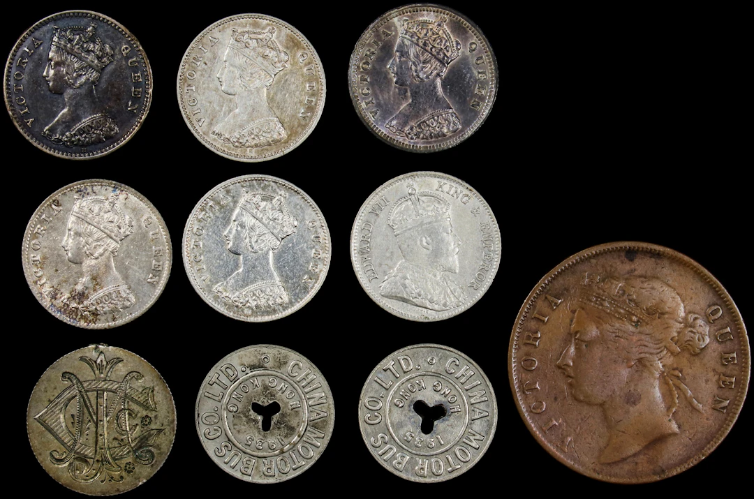 (t) HONG KONG (SAR). Group of Mixed Issues (10 Pieces), 1866-1935.