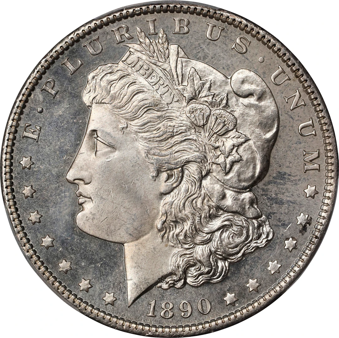 1890 Morgan Silver Dollar. MS-65 DMPL (PCGS).