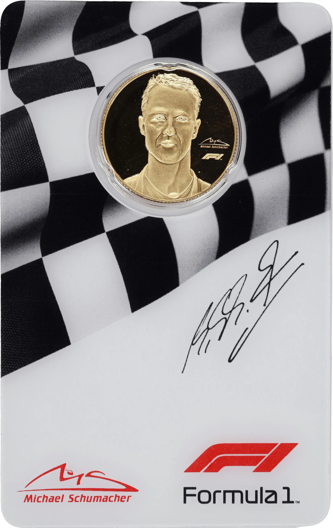 (0.25 oz, 7.776 g AGW). Solomon Islands. 2022 Formula 1 Michael Schumacher