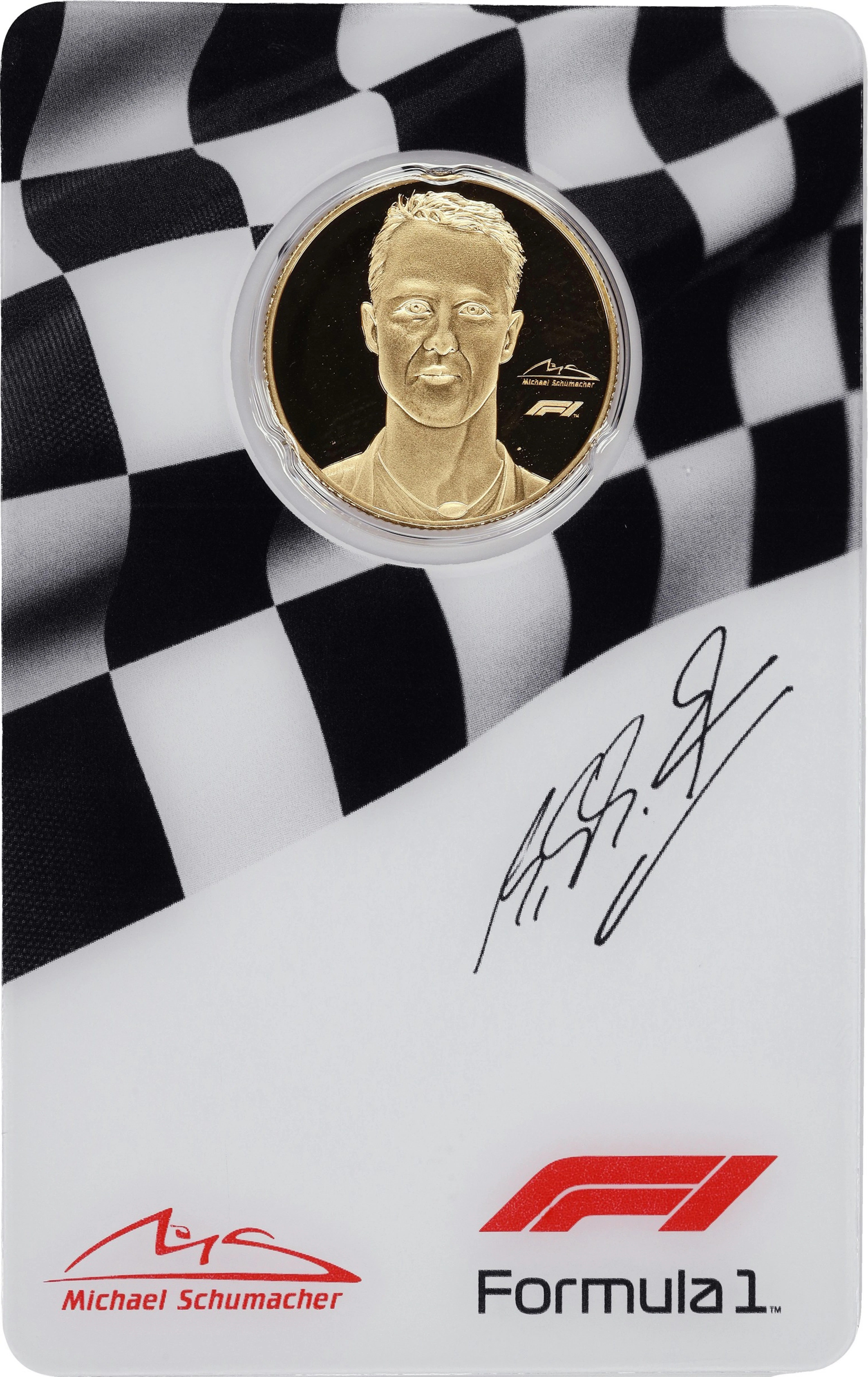 (0.25 oz, 7.776 g AGW). Solomon Islands. 2022 Formula 1 Michael Schumacher