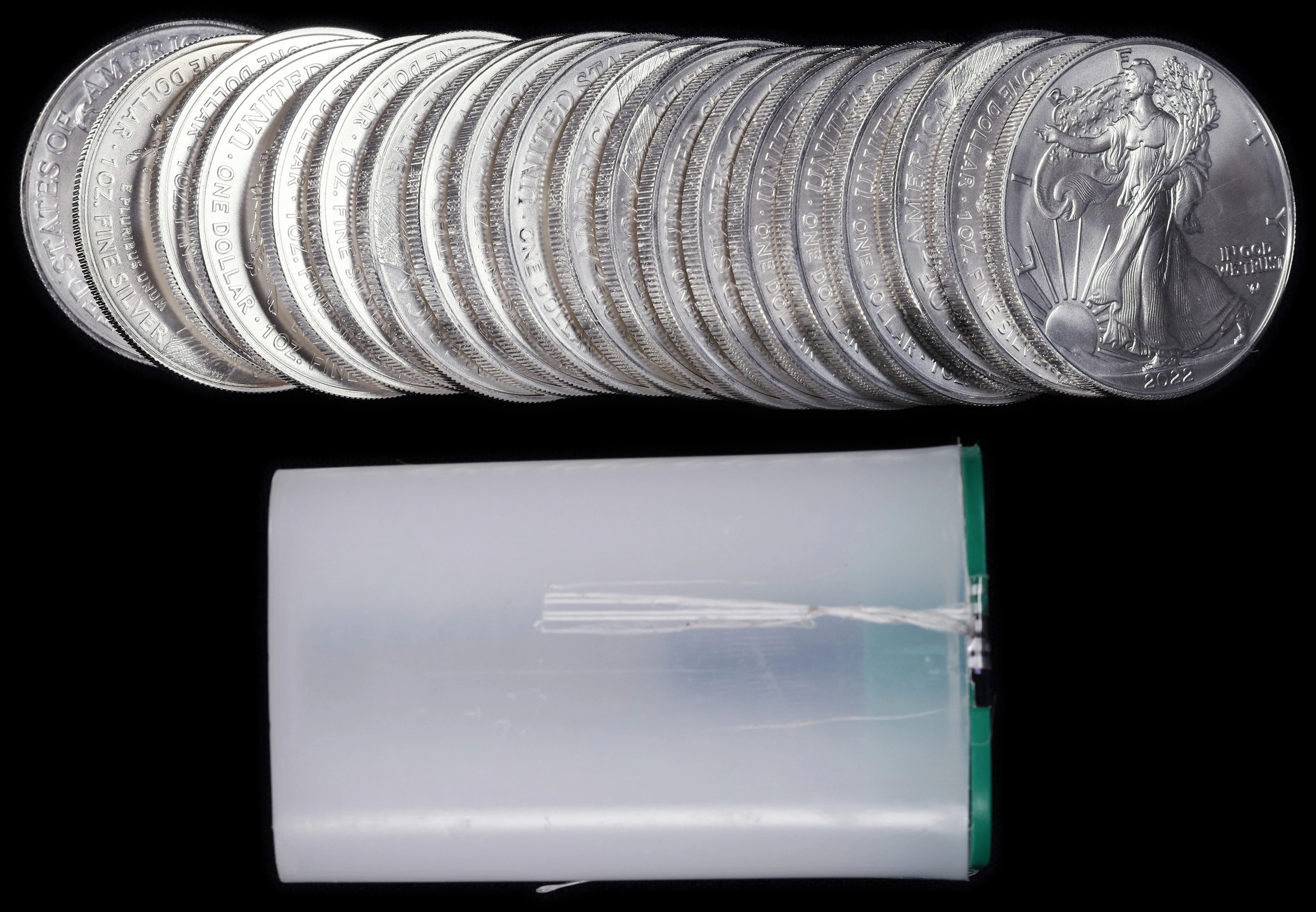 (20 oz, 622.08 g ASW). Lot of (20) 2022 American Silver Eagles.