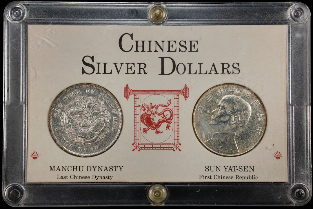 CHINA. Duo of Dollars (2 Pieces), 1907 & 1934. Average Grade: EXTREMELY