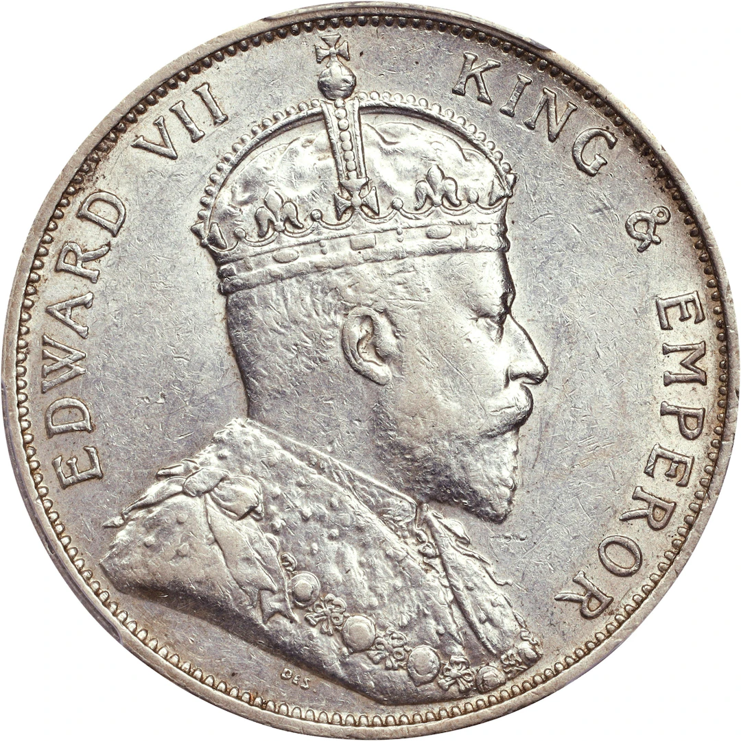 (t) HONG KONG (SAR). 50 Cents, 1904. London Mint. Edward VII. PCGS