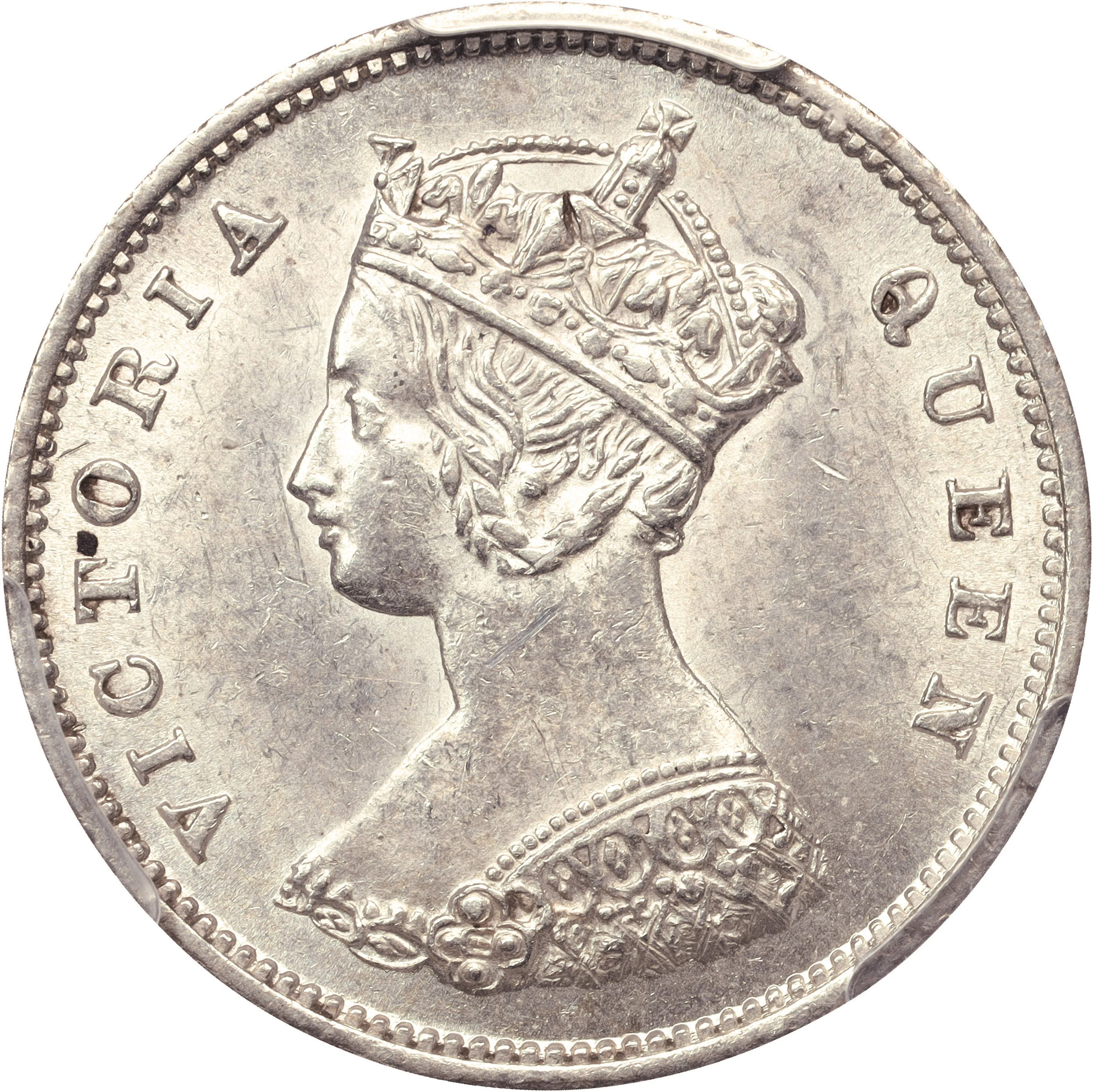 (t) HONG KONG (SAR). 10 Cents, 1863/33. London Mint. Victoria. PCGS MS-62.