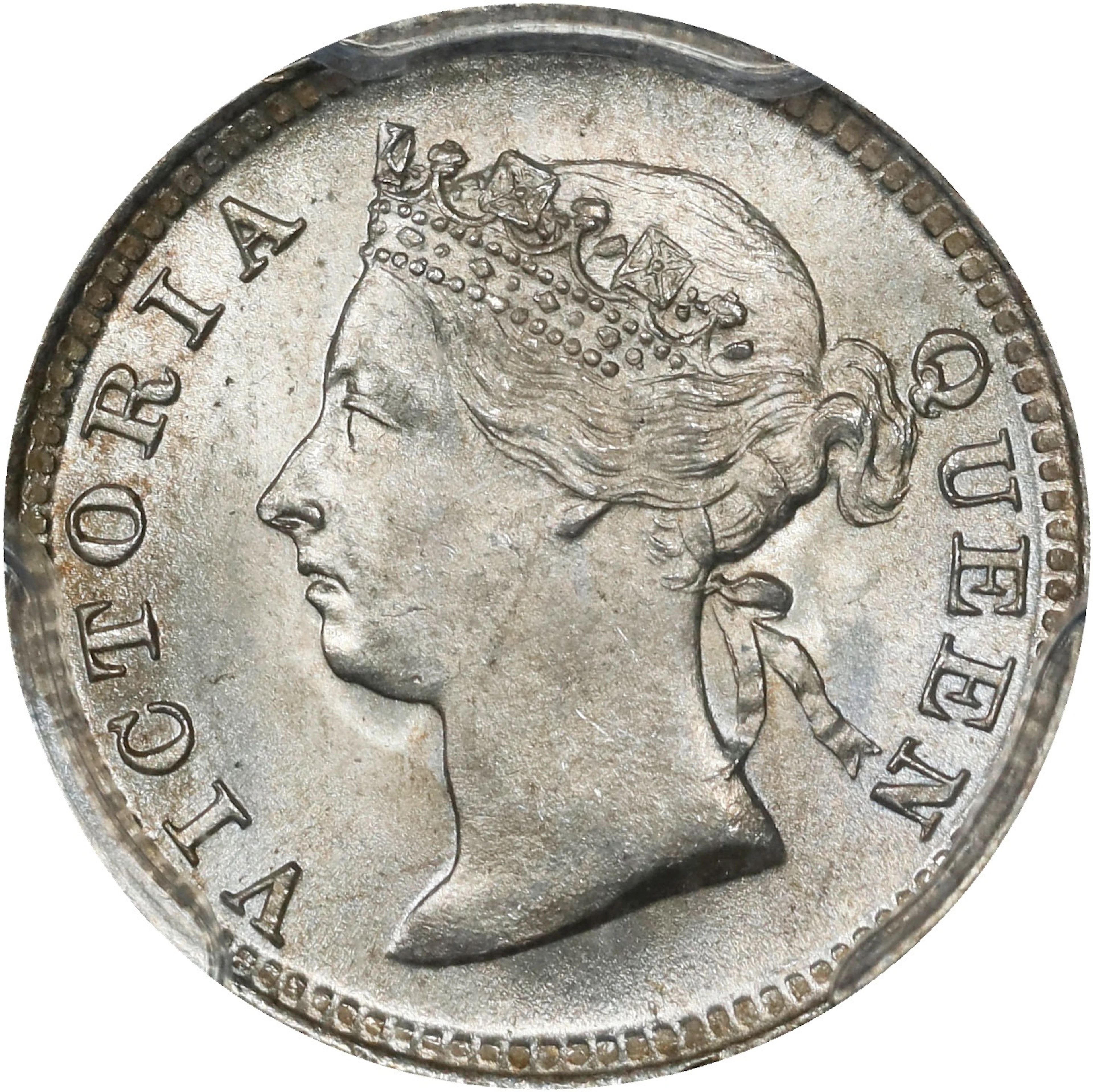 HONG KONG (SAR). 5 Cents, 1897. London Mint. Victoria. PCGS MS-66.