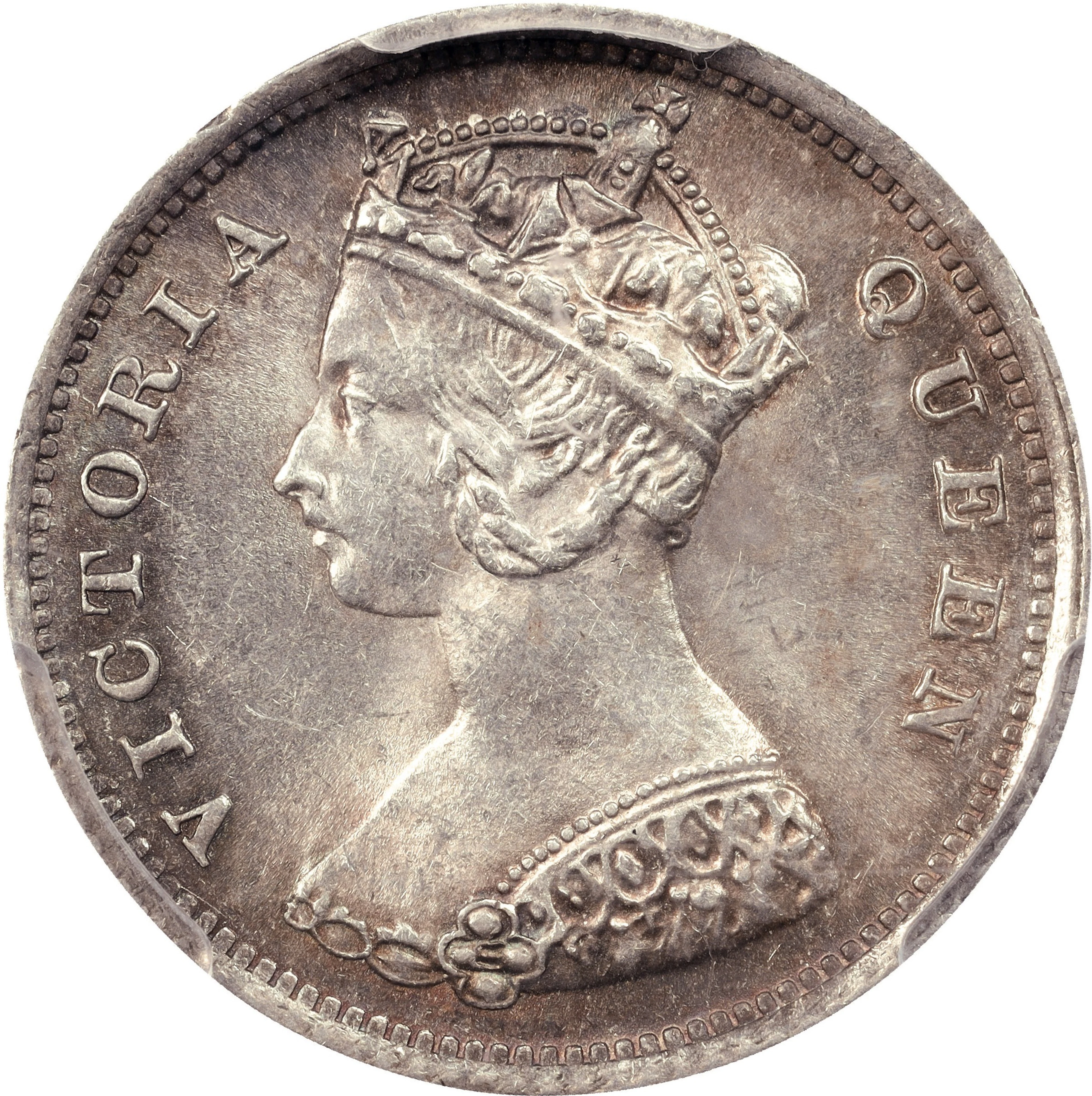 (t) HONG KONG (SAR). 10 Cents, 1899. London Mint. Victoria. PCGS MS-63.