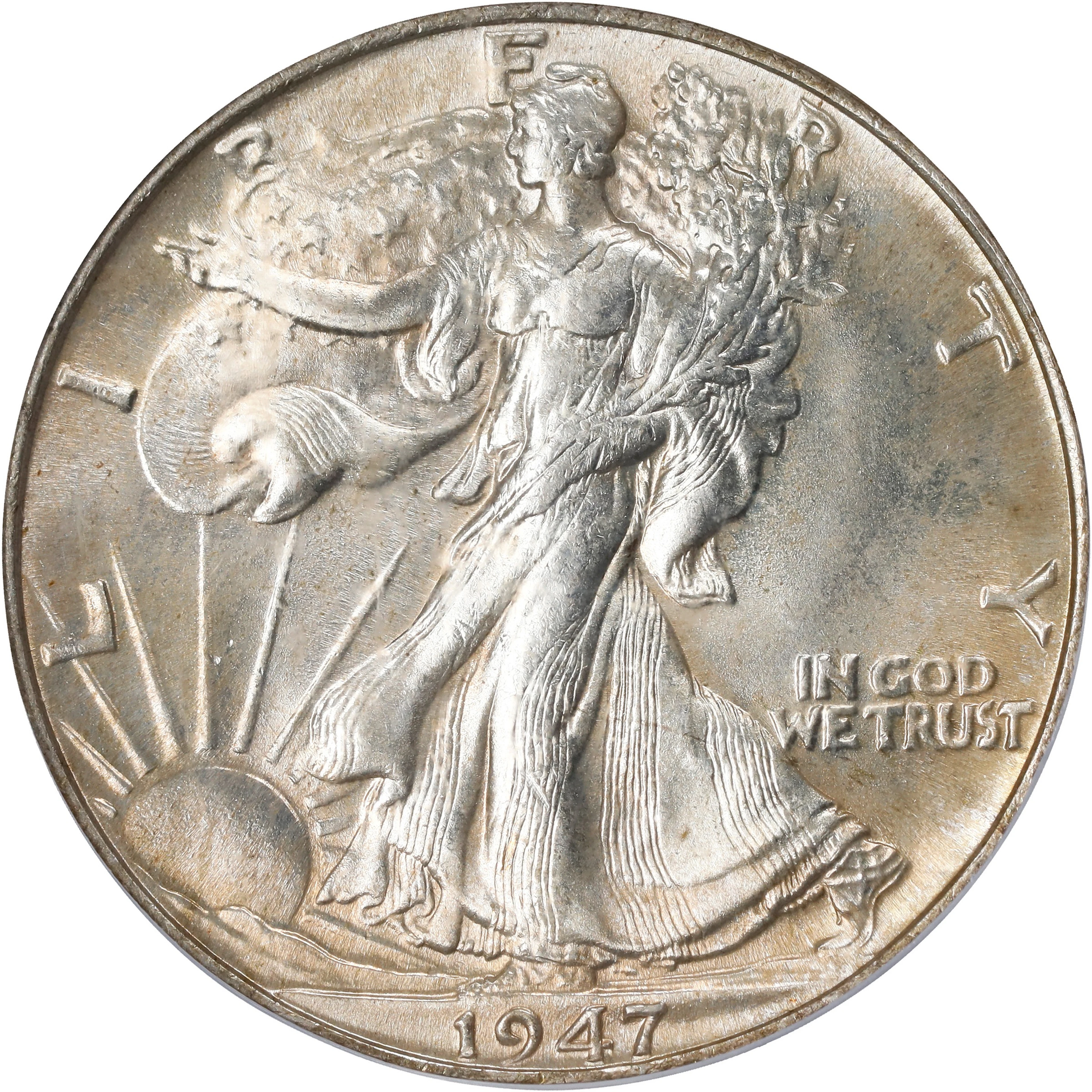1947 Walking Liberty Half Dollar. MS-66 (PCGS).