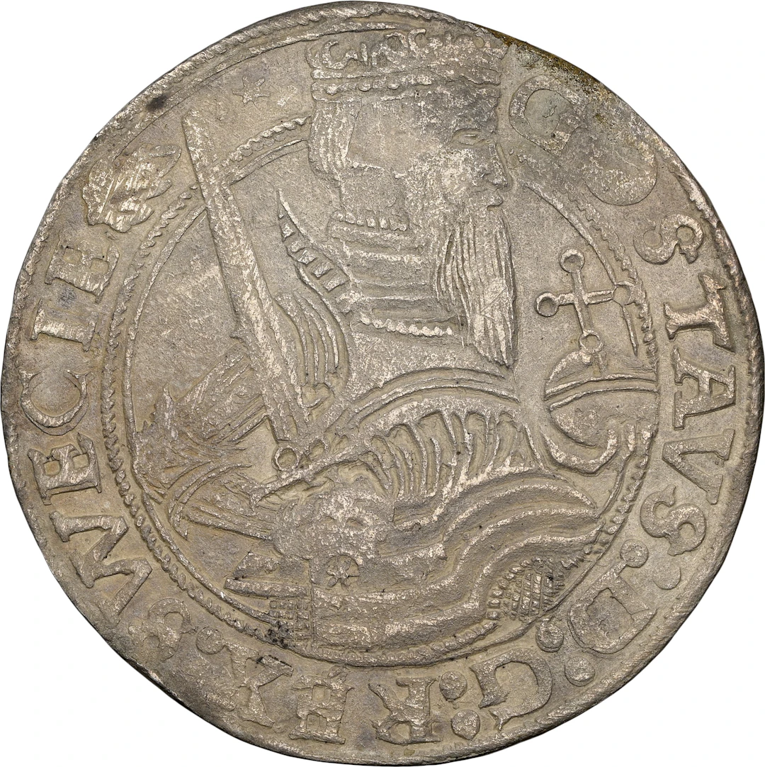 SWEDEN. Mark, 1557. Åbo Mint. Gustav Vasa. NGC AU Details--Environmental