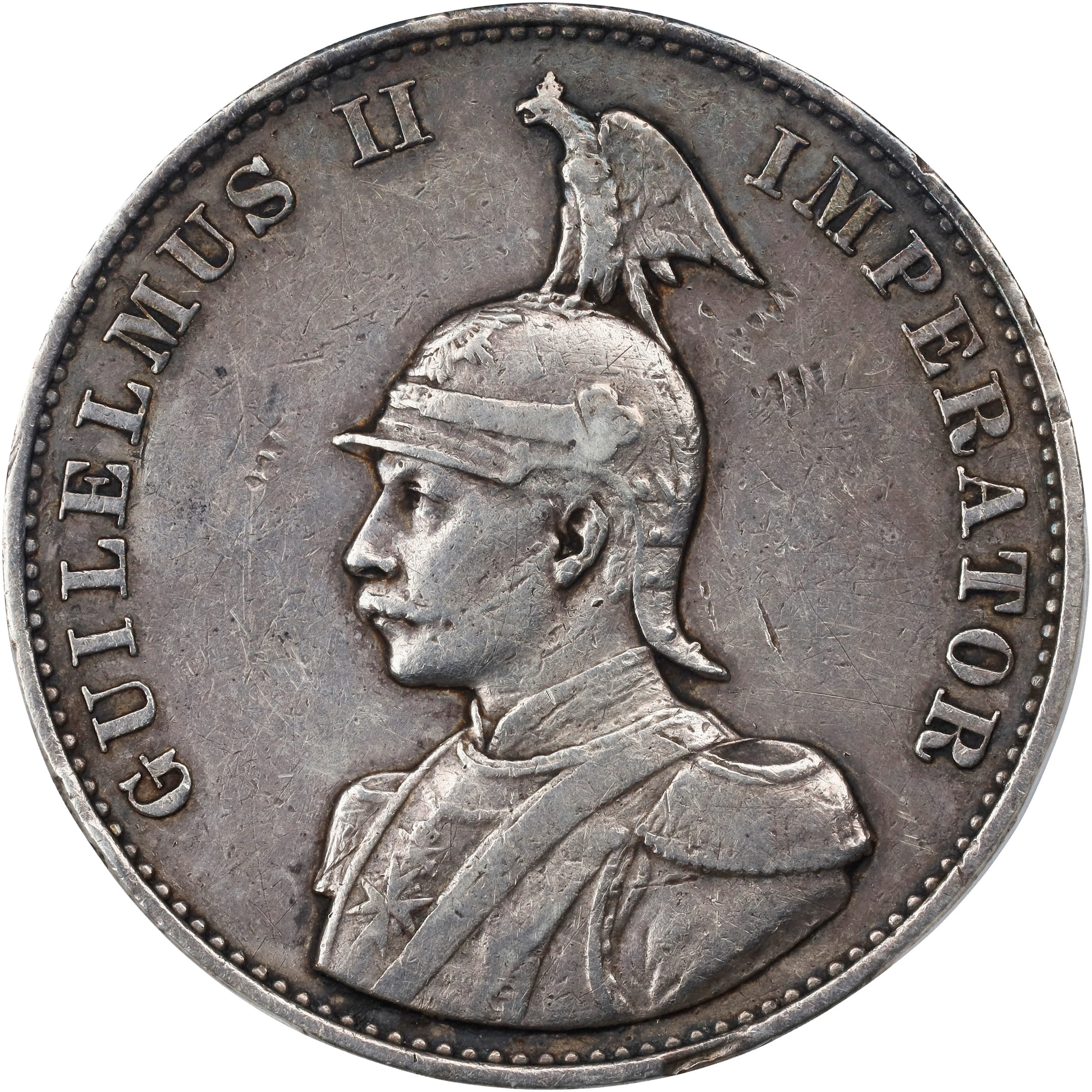 GERMAN EAST AFRICA. 2 Rupien, 1893. Berlin Mint. Wilhelm II. PCGS VF-35.