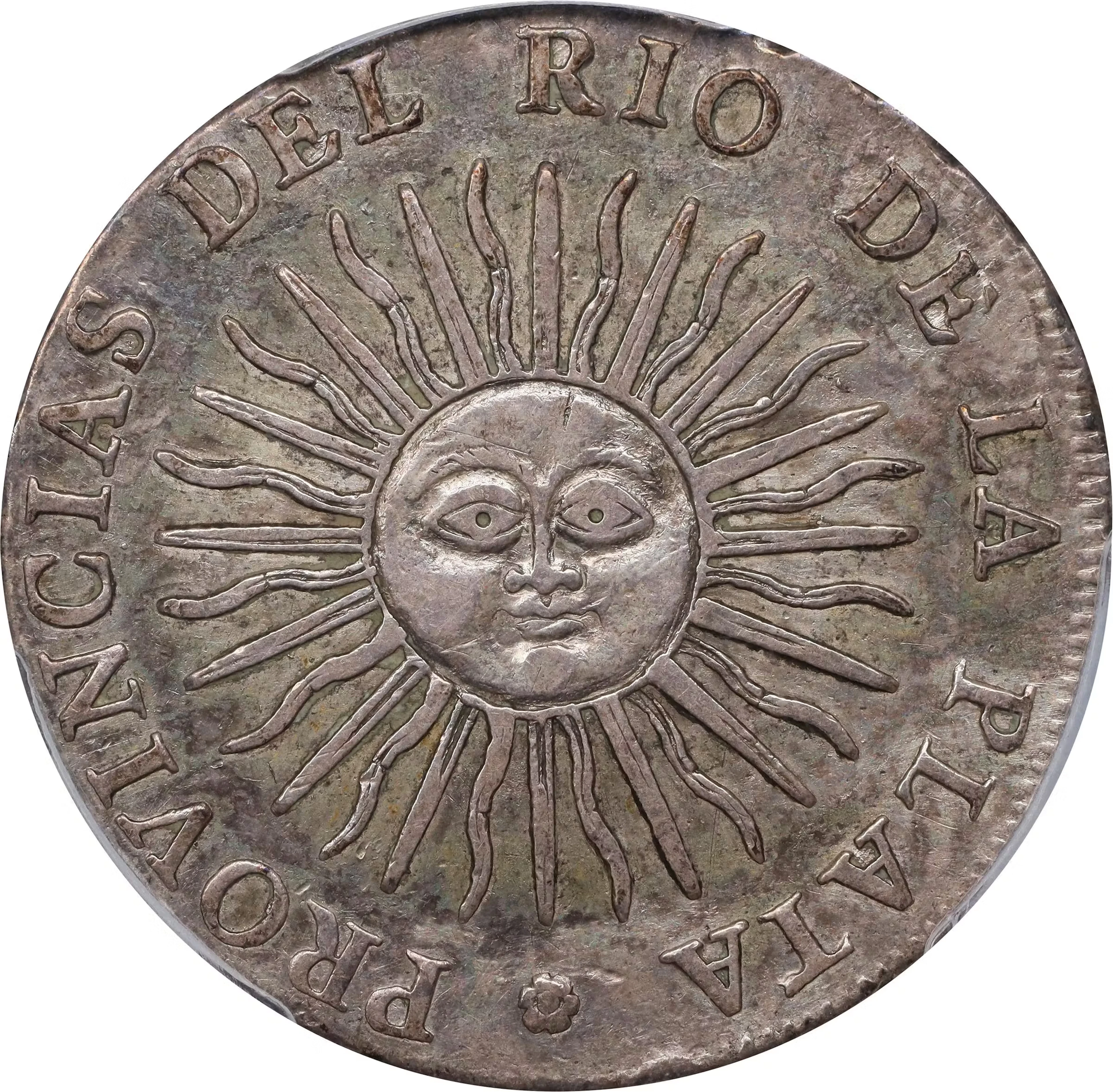 ARGENTINA. 4 Reales, 1813-PTS J. Potosi Mint. PCGS AU-53.