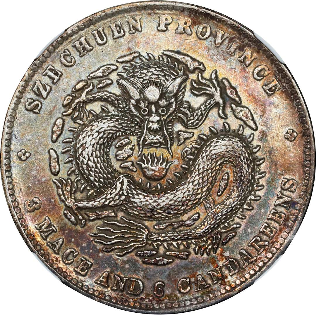 (t) CHINA. Szechuan. 3 Mace 6 Candareens (50 Cents), ND (1901-08).