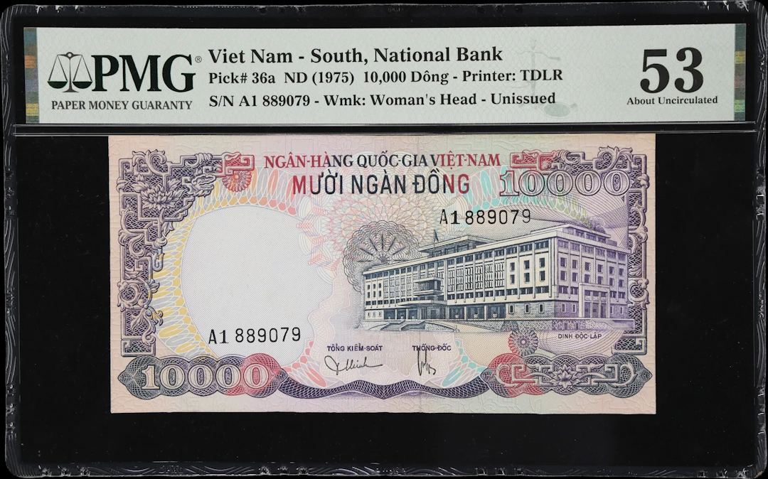 VIETNAM, SOUTH. National Bank of Vietnam. 10,000 Dong, ND (1975).