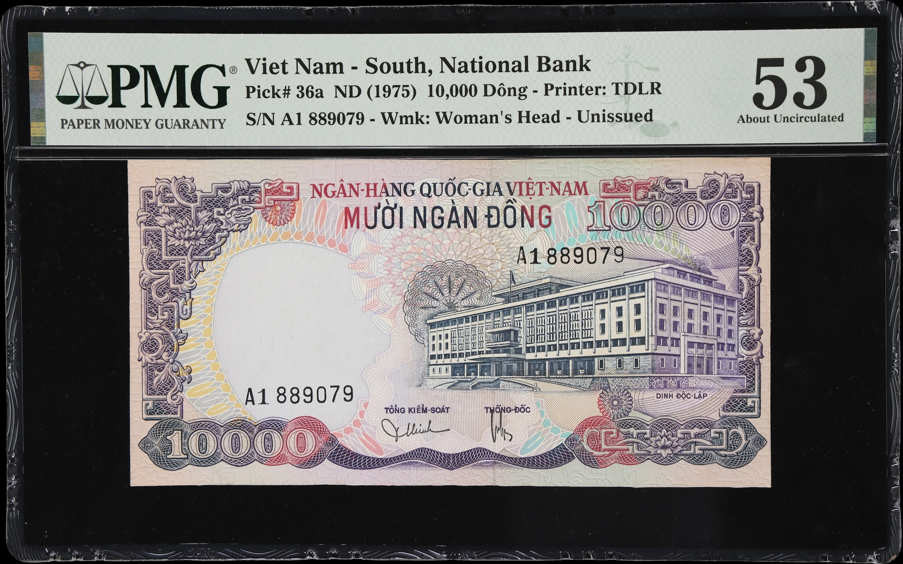 VIETNAM, SOUTH. National Bank of Vietnam. 10,000 Dong, ND (1975).