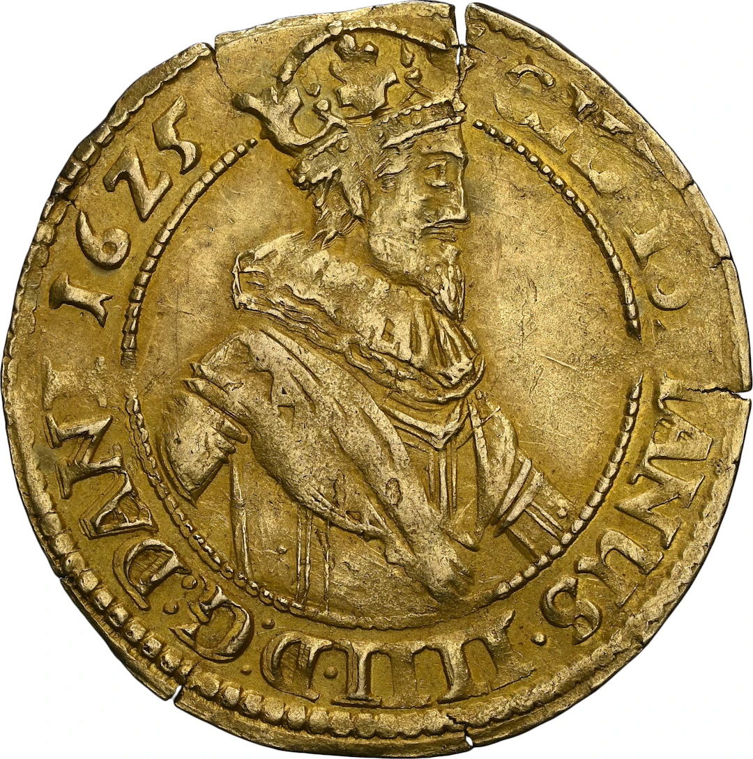 DENMARK. Gold Gulden (Rhinsk Gulden), 1625. Copenhagen Mint. Christian