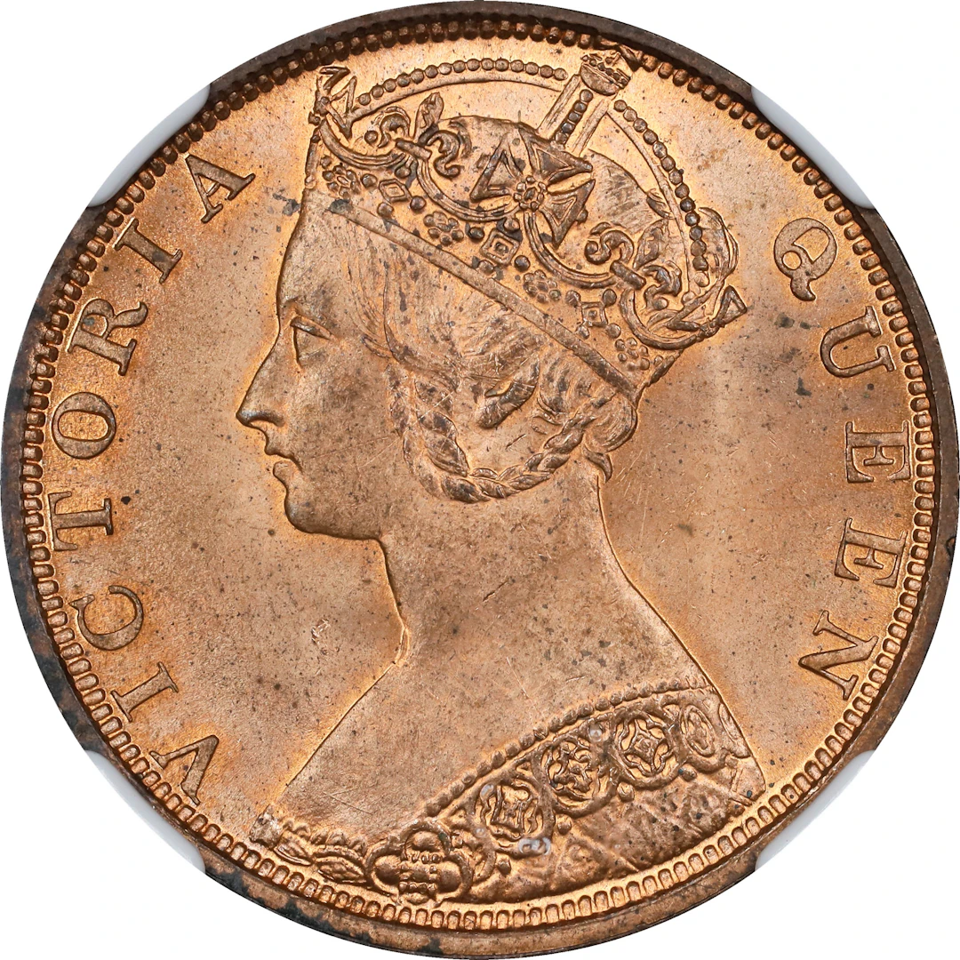 (t) HONG KONG (SAR). Cent, 1900-H. Birmingham (Heaton) Mint. Victoria.