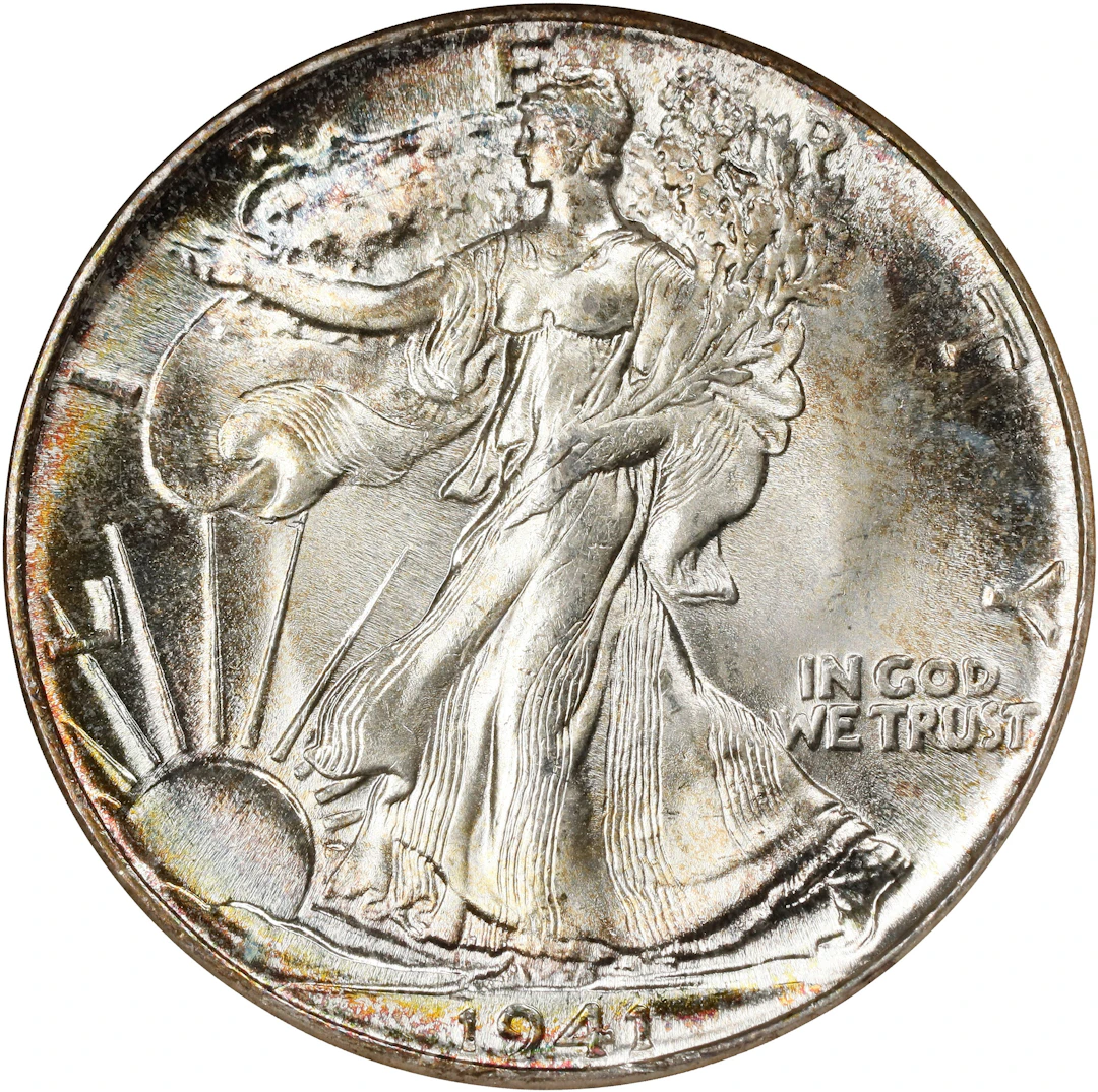 1941 Walking Liberty Half Dollar. MS-67 (ANACS). OH.