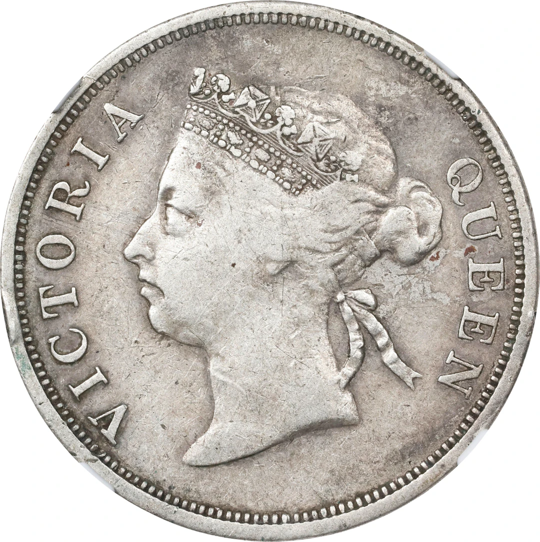 STRAITS SETTLEMENTS. 50 Cents, 1898. London Mint. Victoria. NGC VF-30.