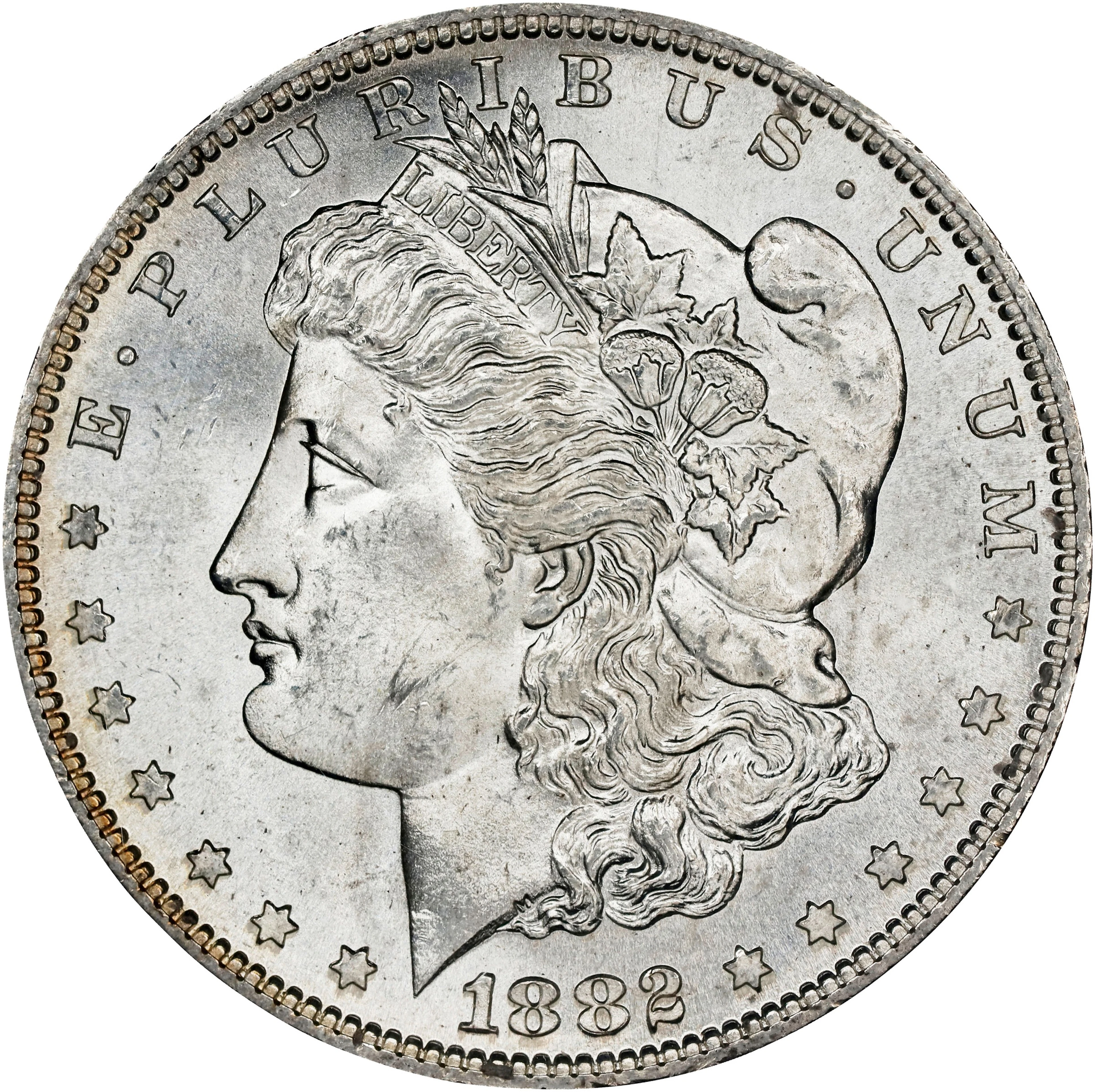 1882-S Morgan Silver Dollar. MS-64 (PCGS). CAC. OGH Generation 1.2 Rattler.