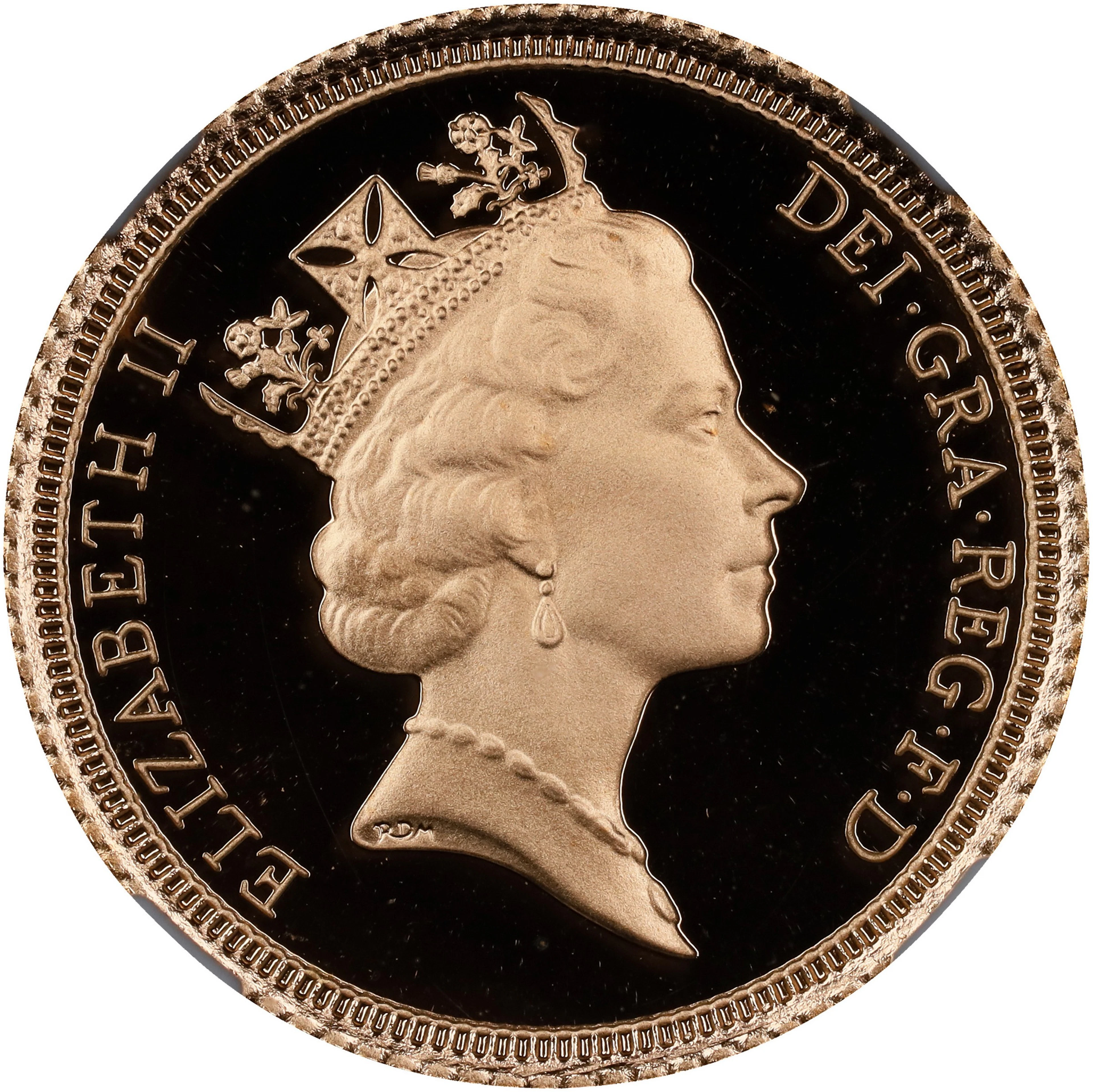 GREAT BRITAIN. 1/2 Sovereign, 1991. Llantrisant Mint. Elizabeth II.