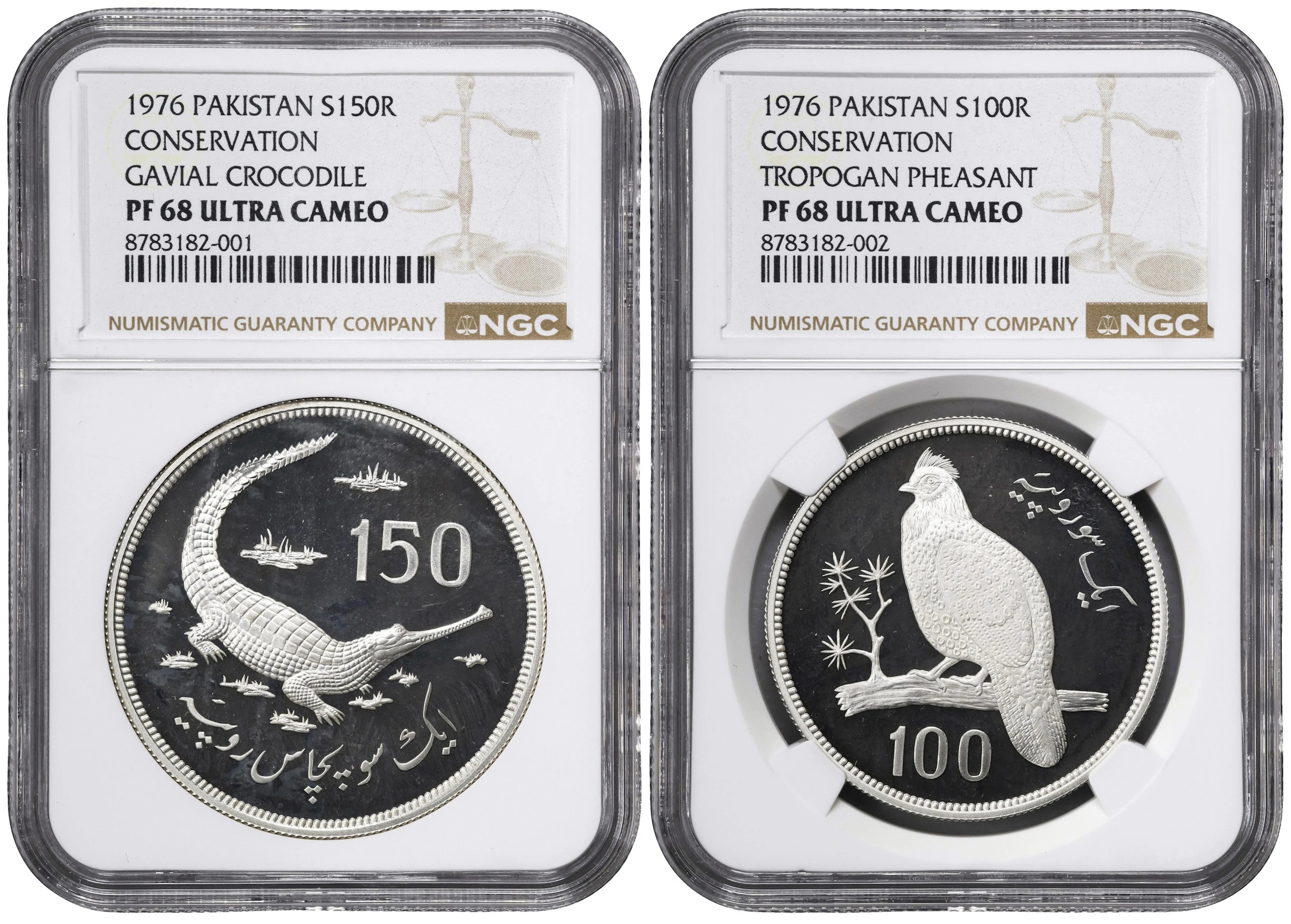 PAKISTAN. Duo of Wildlife Conservation Issues (2 Pieces), 1976. Both