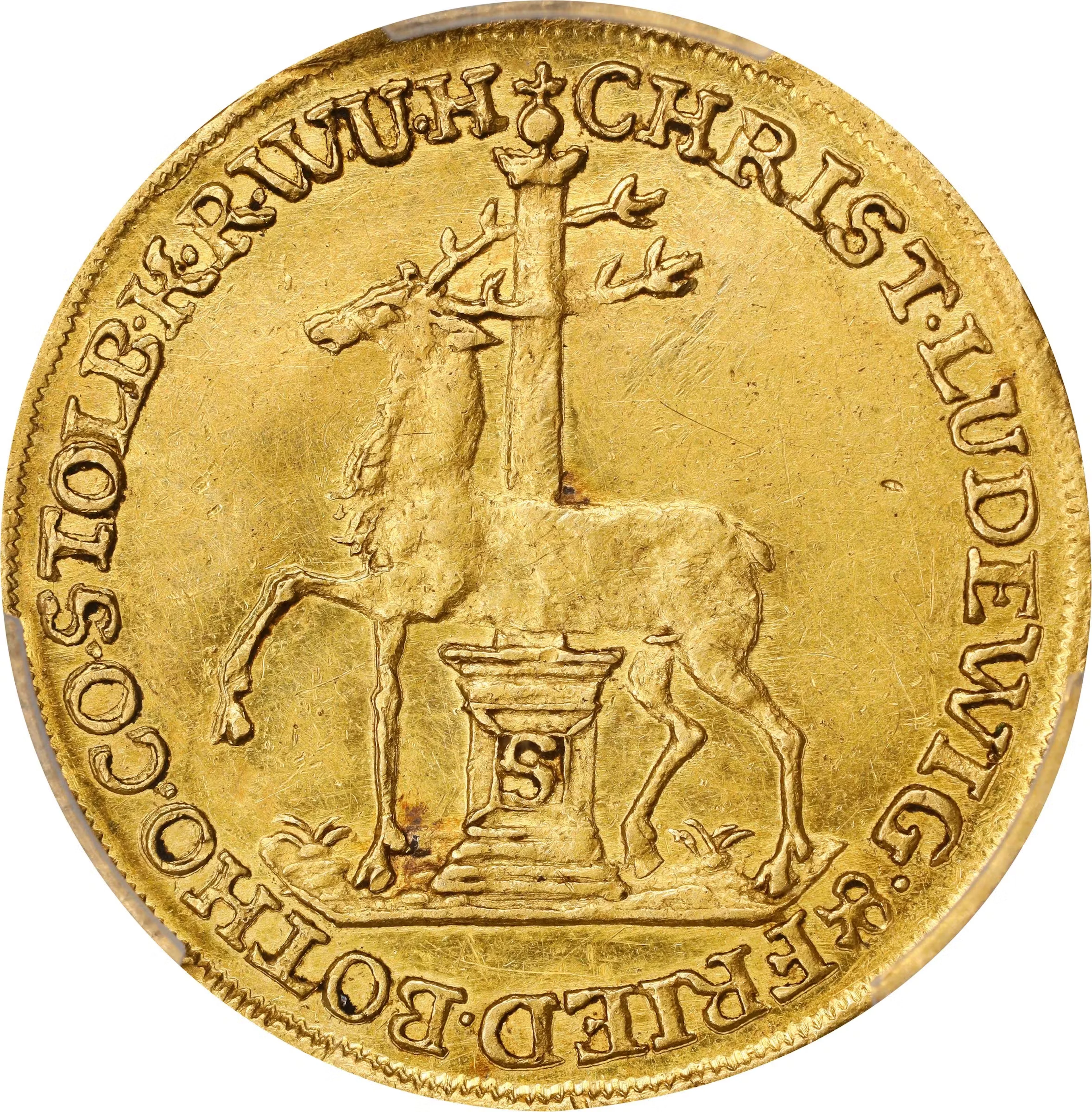 GERMANY. Stolberg-Stolberg. Ducat, 1743-II G. Christoph Ludwig II