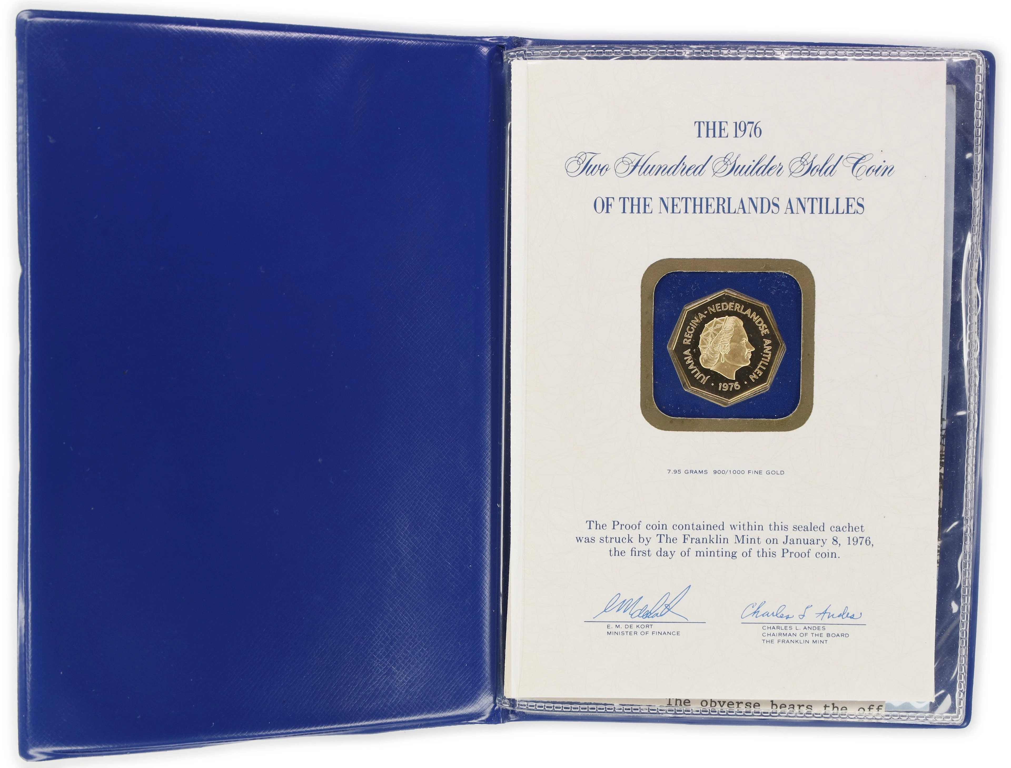 (0.23 oz, 7.154 g AGW). Netherlands Antilles. 1976 U.S. Bicentennial
