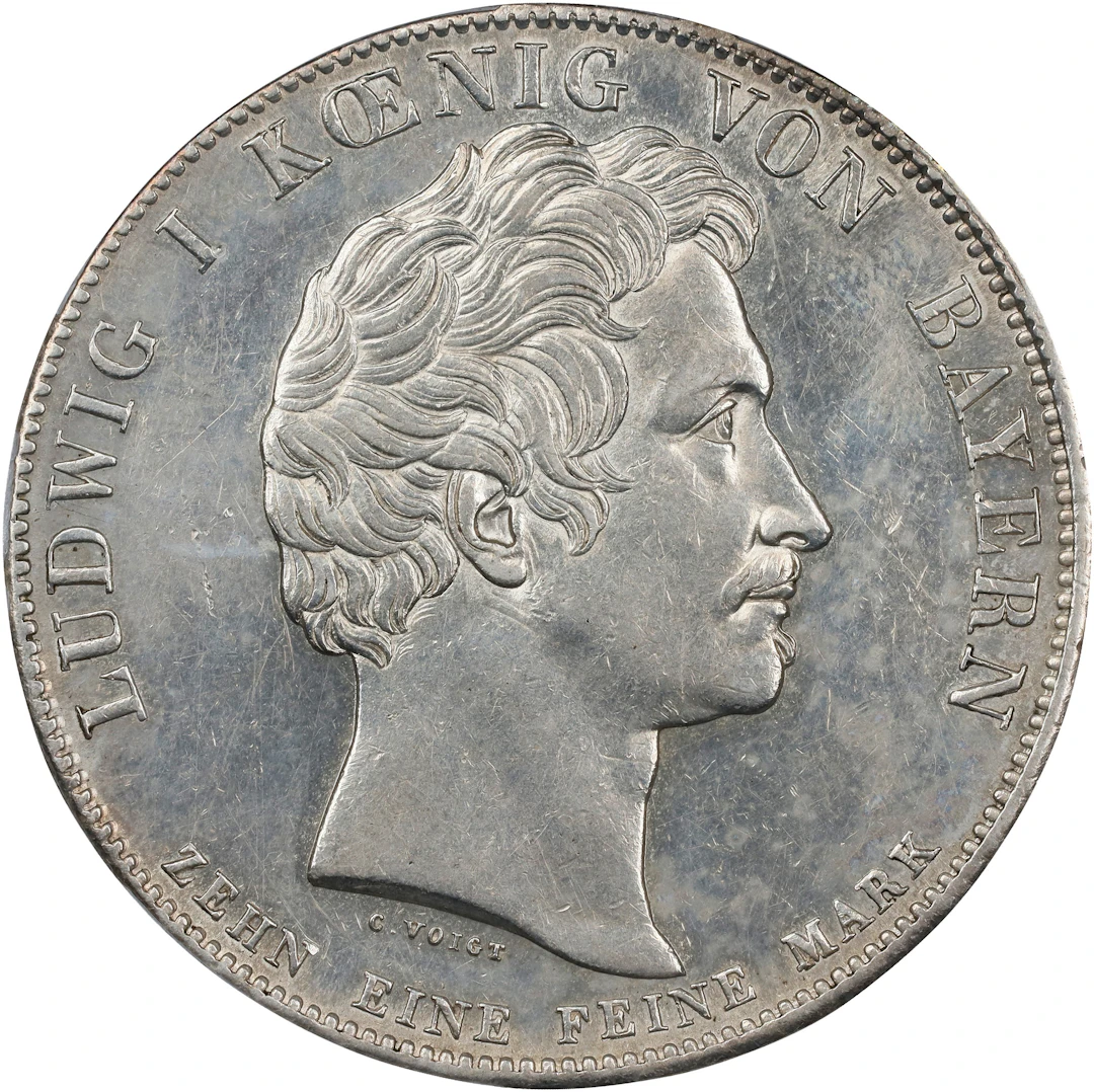 GERMANY. Bavaria. Thaler, 1832. Munich Mint. Ludwig I. PCGS Genuine--Cleaned