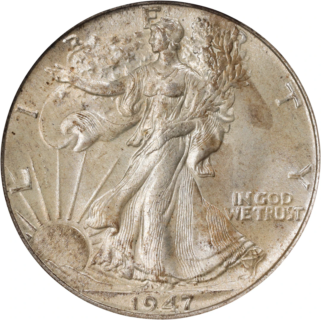 1947 Walking Liberty Half Dollar. MS-66 (PCGS).