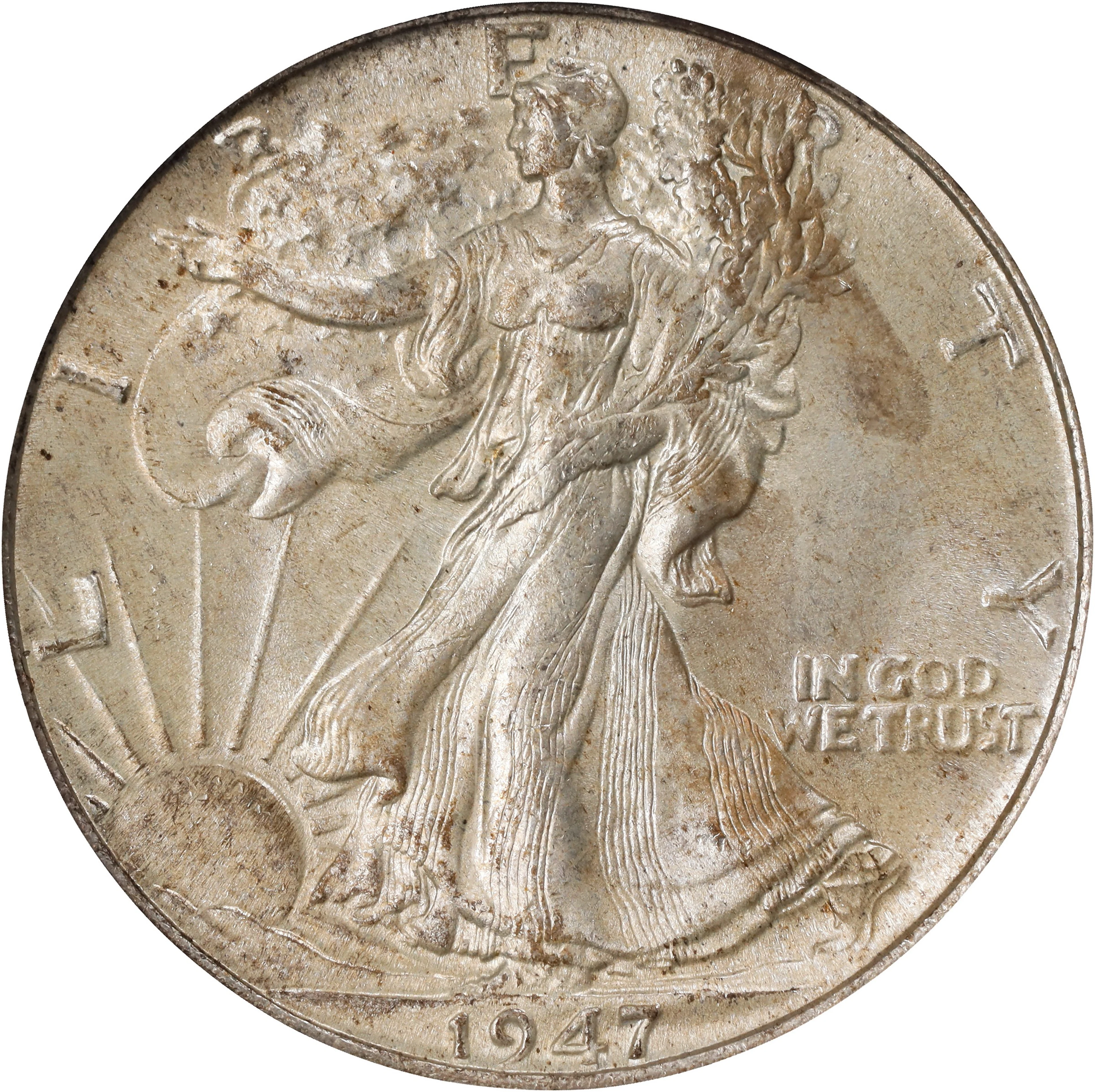 1947 Walking Liberty Half Dollar. MS-66 (PCGS).