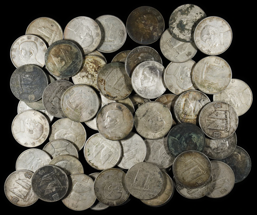 (t) CHINA. Group of Junk Boat Dollars (57 Pieces), Year 23 (1934).