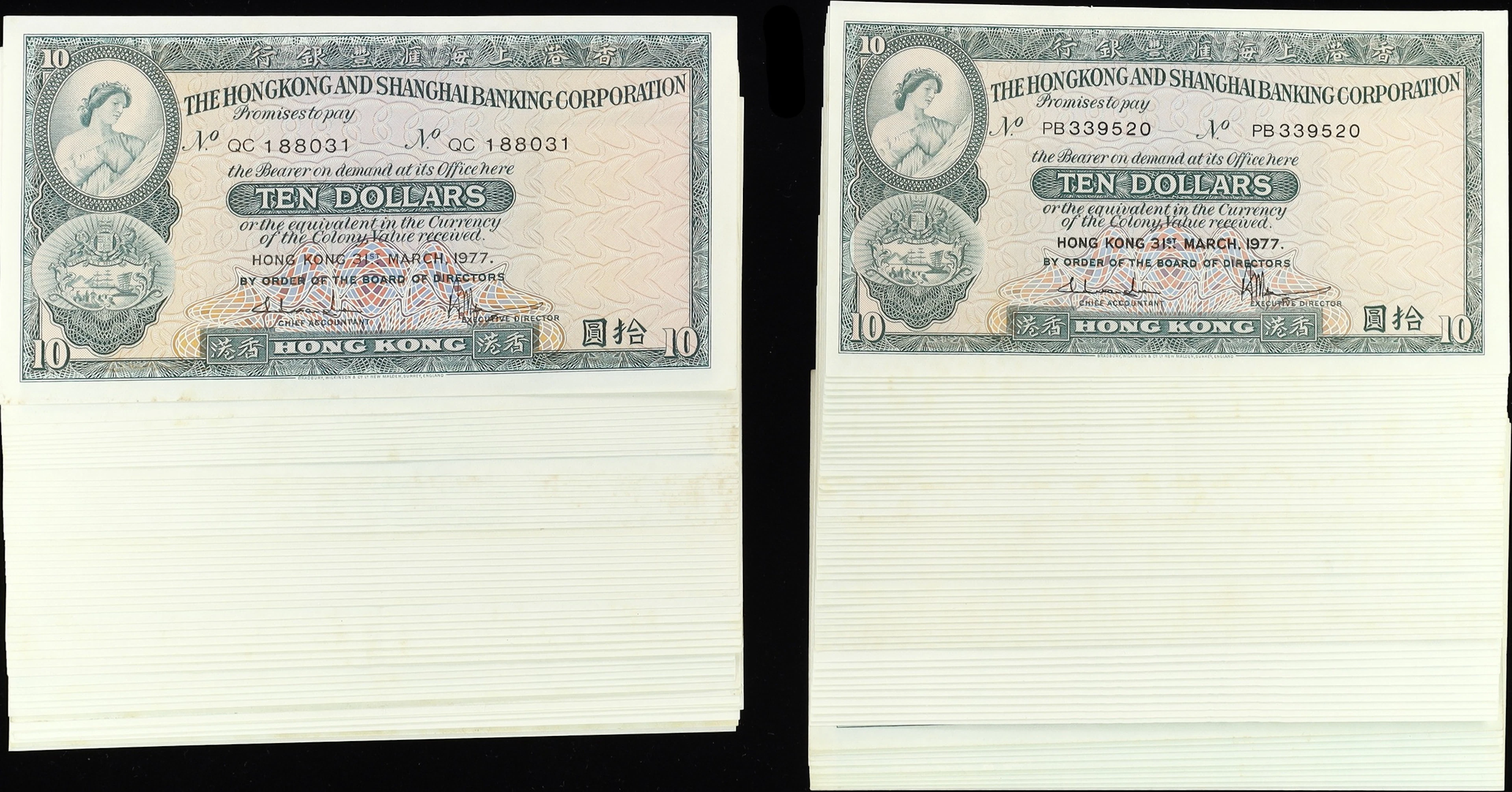 HONG KONG (SAR). Lot of (113). Hong Kong & Shanghai Banking Corporation.