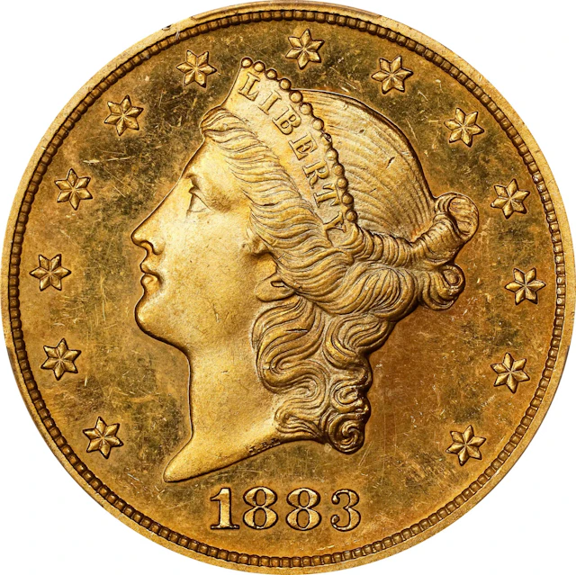 1883 Liberty Head Double Eagle. JD-1. Rarity-5+. Proof-64 Cameo (PCGS).