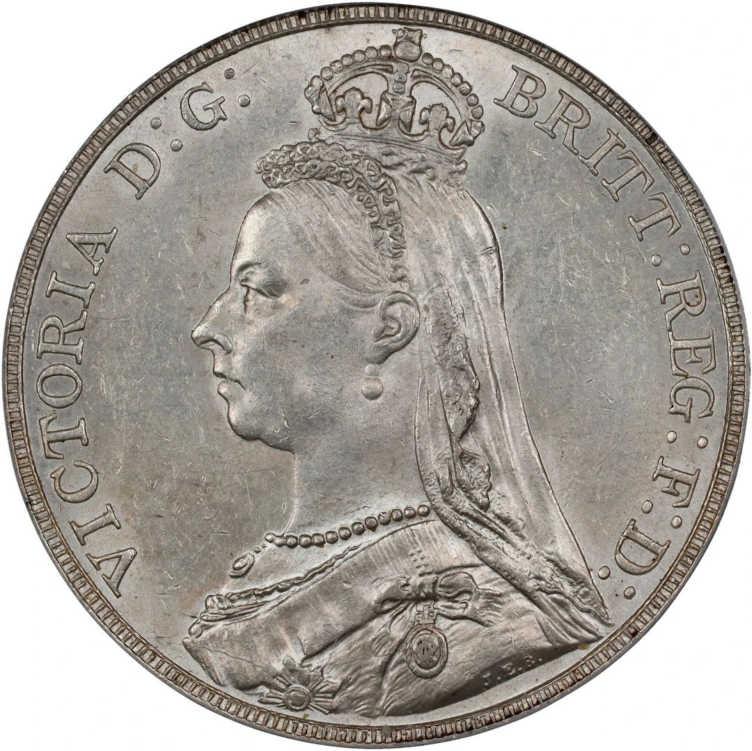 GREAT BRITAIN. Crown, 1891. London Mint. Victoria. PCGS MS-61.