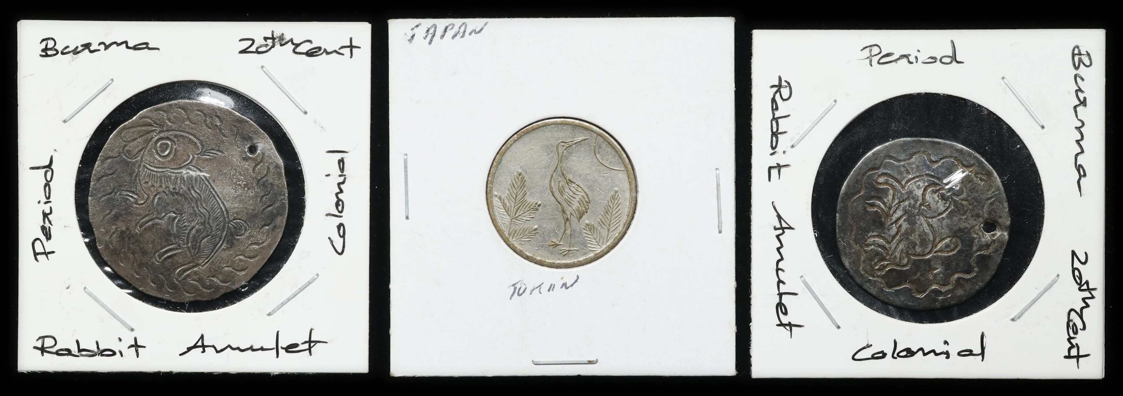 MIXED LOTS. Trio of Charms (3 Pieces), ND (ca. 19th to 20th Centuries).