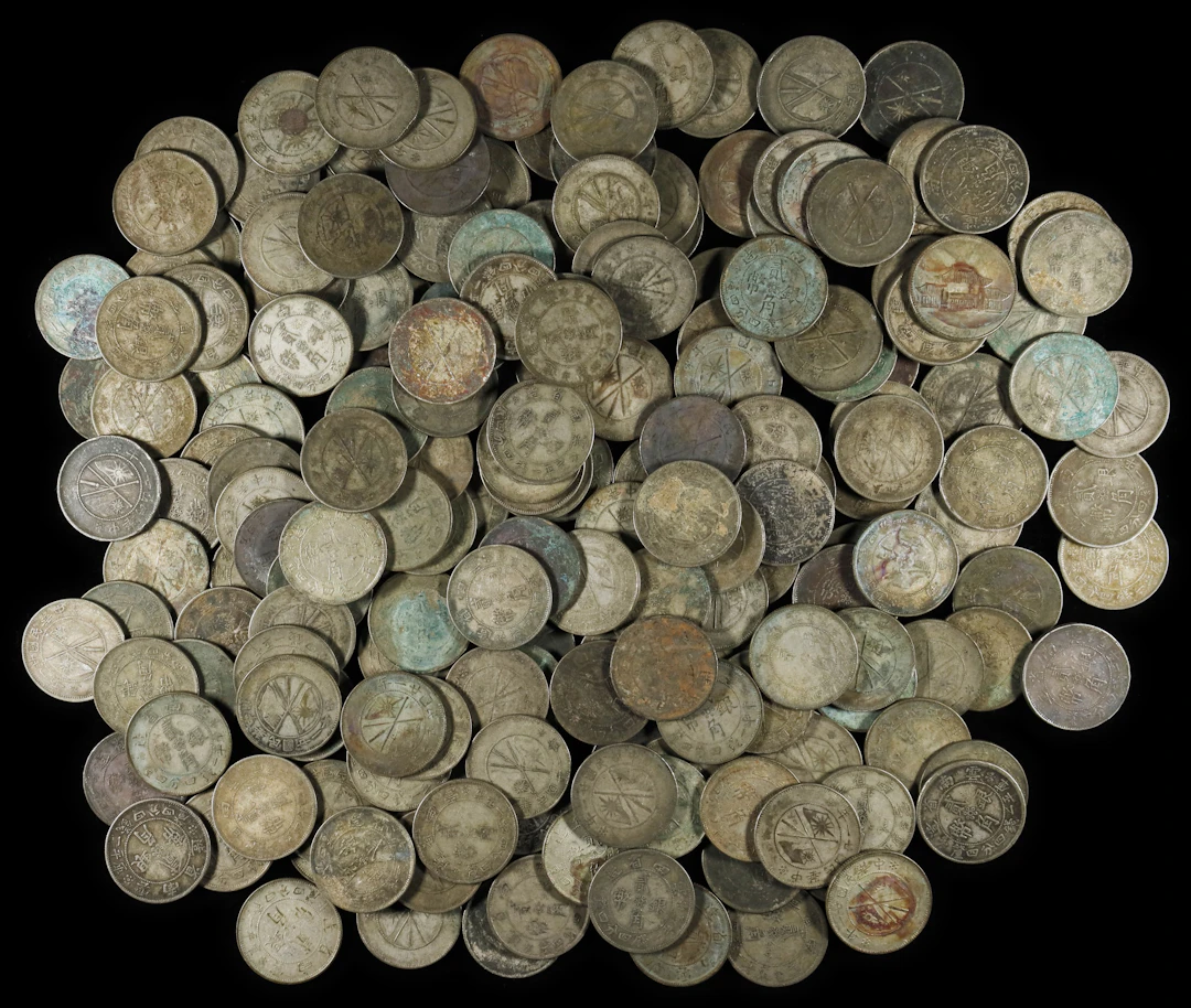 (t) CHINA. Yunnan. Group of 1 Mace 4.4 Candareens (20 Cents) (Approximately