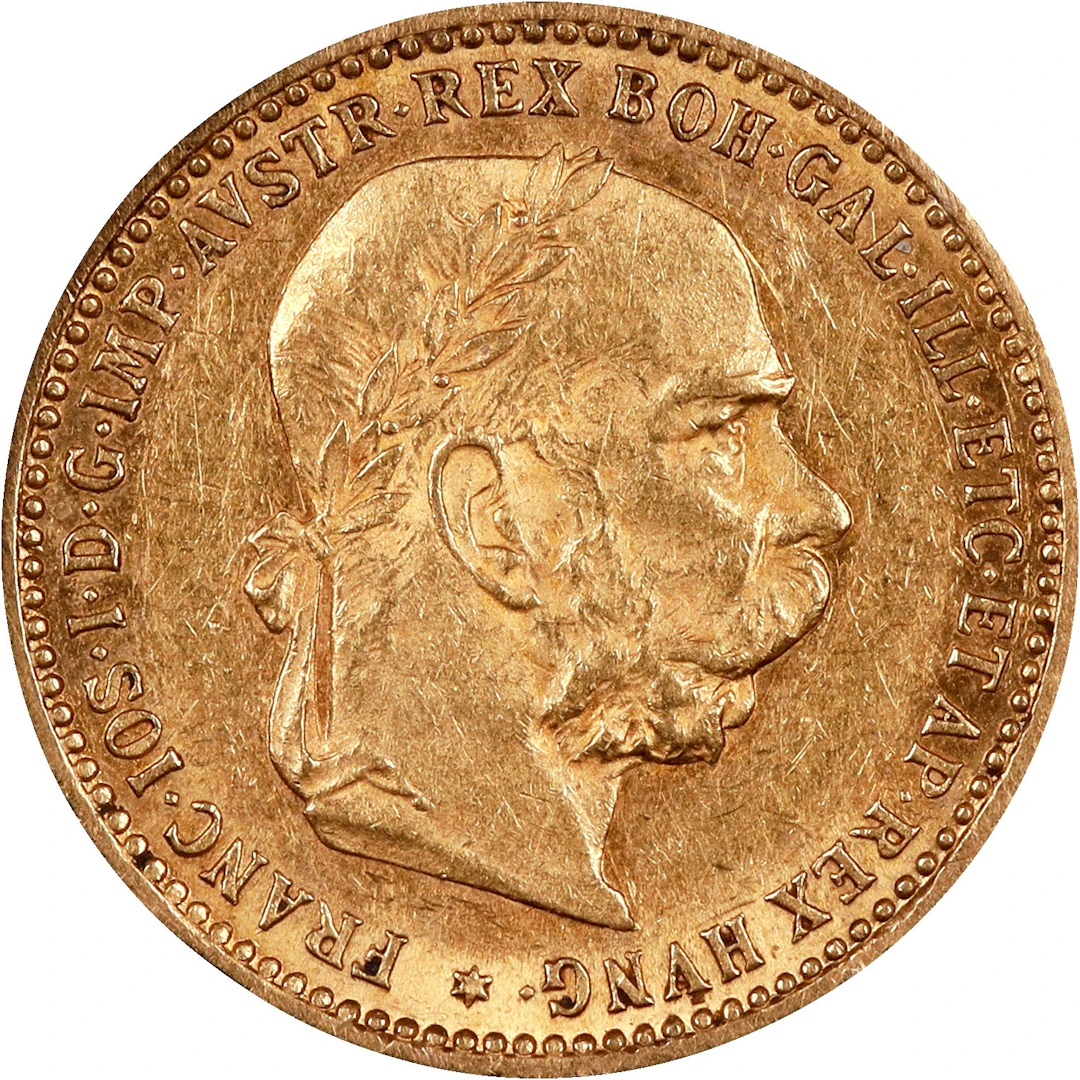 (0.098 oz, 3.048 g AGW). Austria. 1905 Gold 10 Corona.