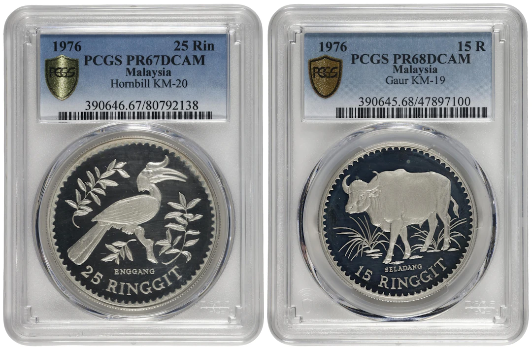 MALAYSIA. Duo of Wildlife Conservation Issues (2 Pieces), 1976. Conservation
