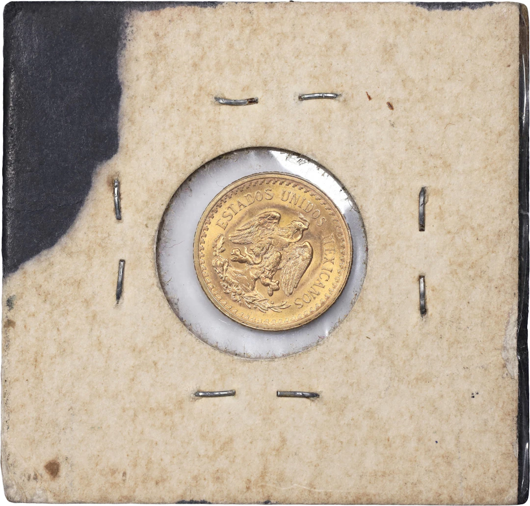 (0.06 oz, 1.866 g AGW). Mexico. 1945 Gold 2.5 Pesos.