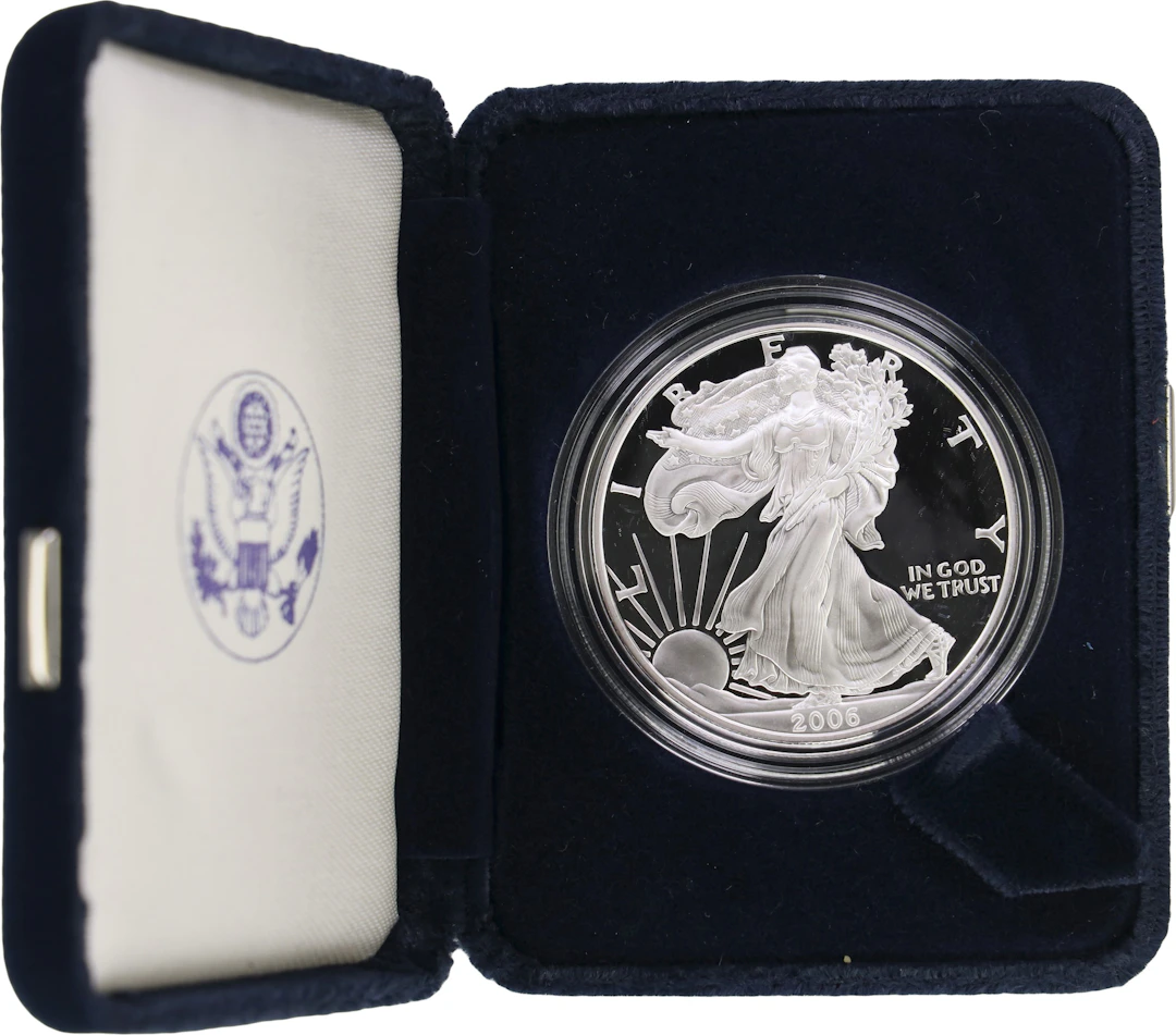 (1 oz, 31.104 g ASW). 2006-W American Silver Eagle. Proof.