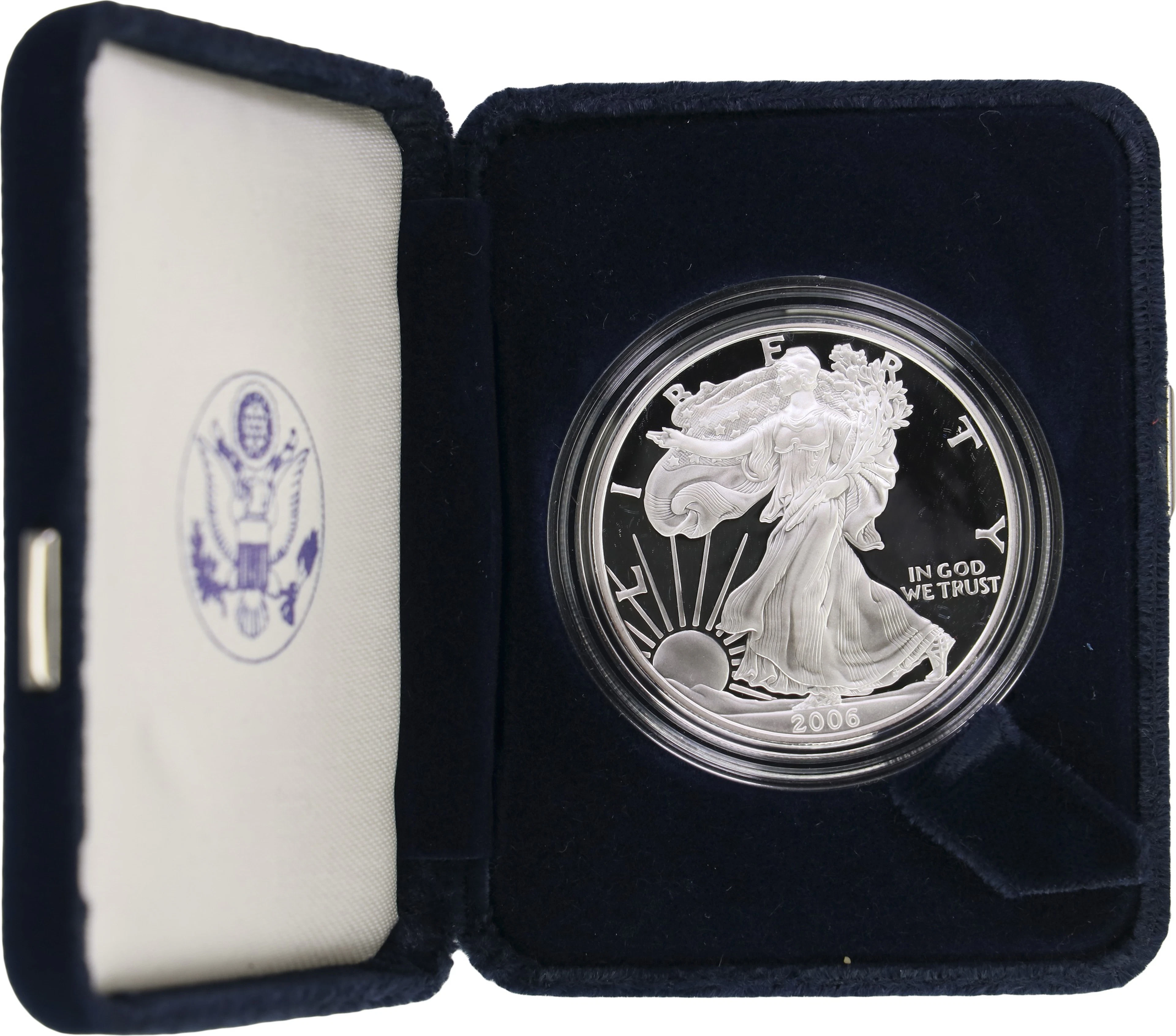 (1 oz, 31.104 g ASW). 2006-W American Silver Eagle. Proof.