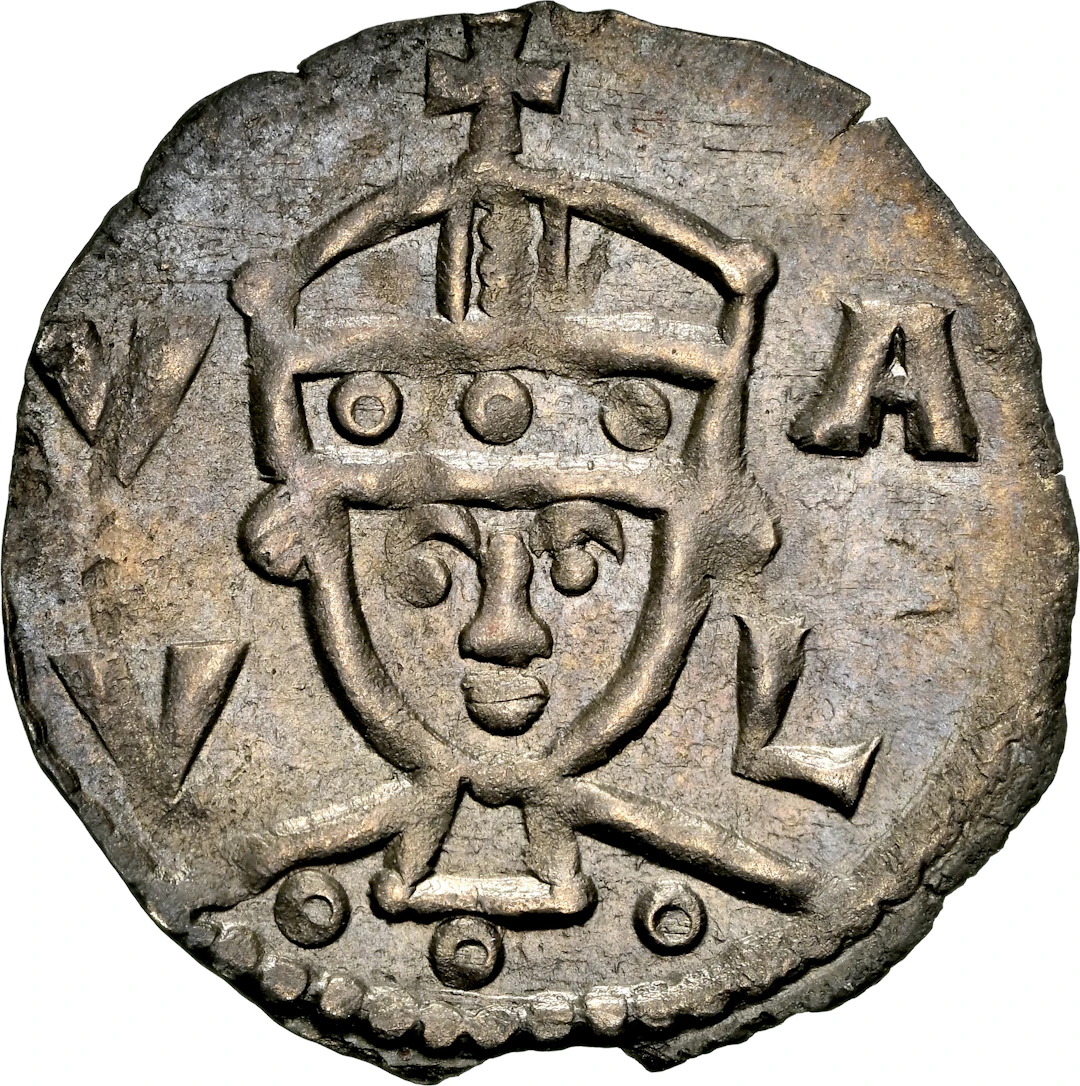 DENMARK. Penny, ND (1202-41). Lund Mint. Valdemar II (the Victorious).