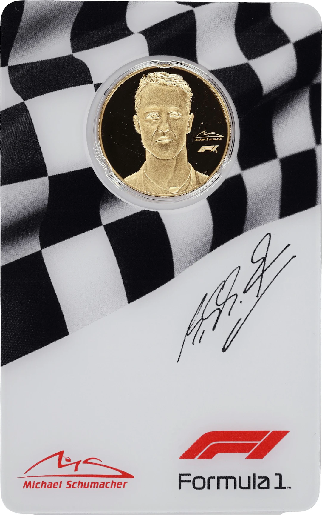 (0.25 oz, 7.776 g AGW). Solomon Islands. 2022 Formula 1 Michael Schumacher